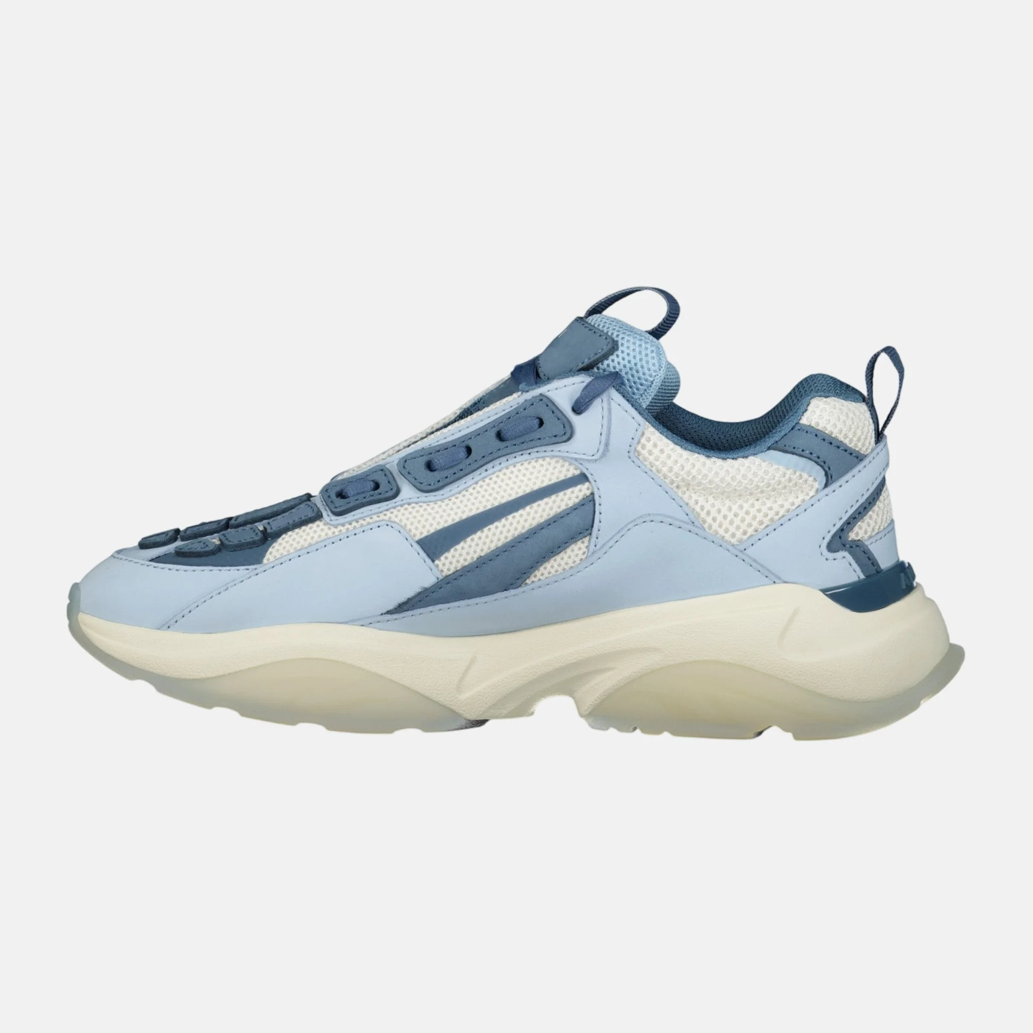 Amiri Bone-Runner Trainers Baby Blue White - Image 3
