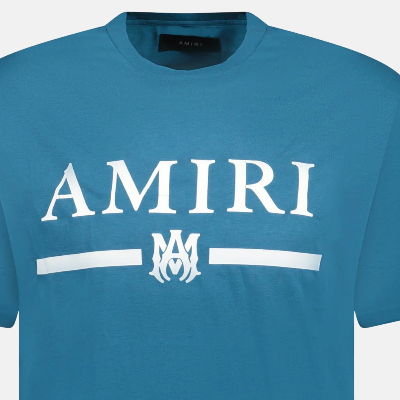 Amiri Ma Bar Logo T-Shirt Teal - Image 2