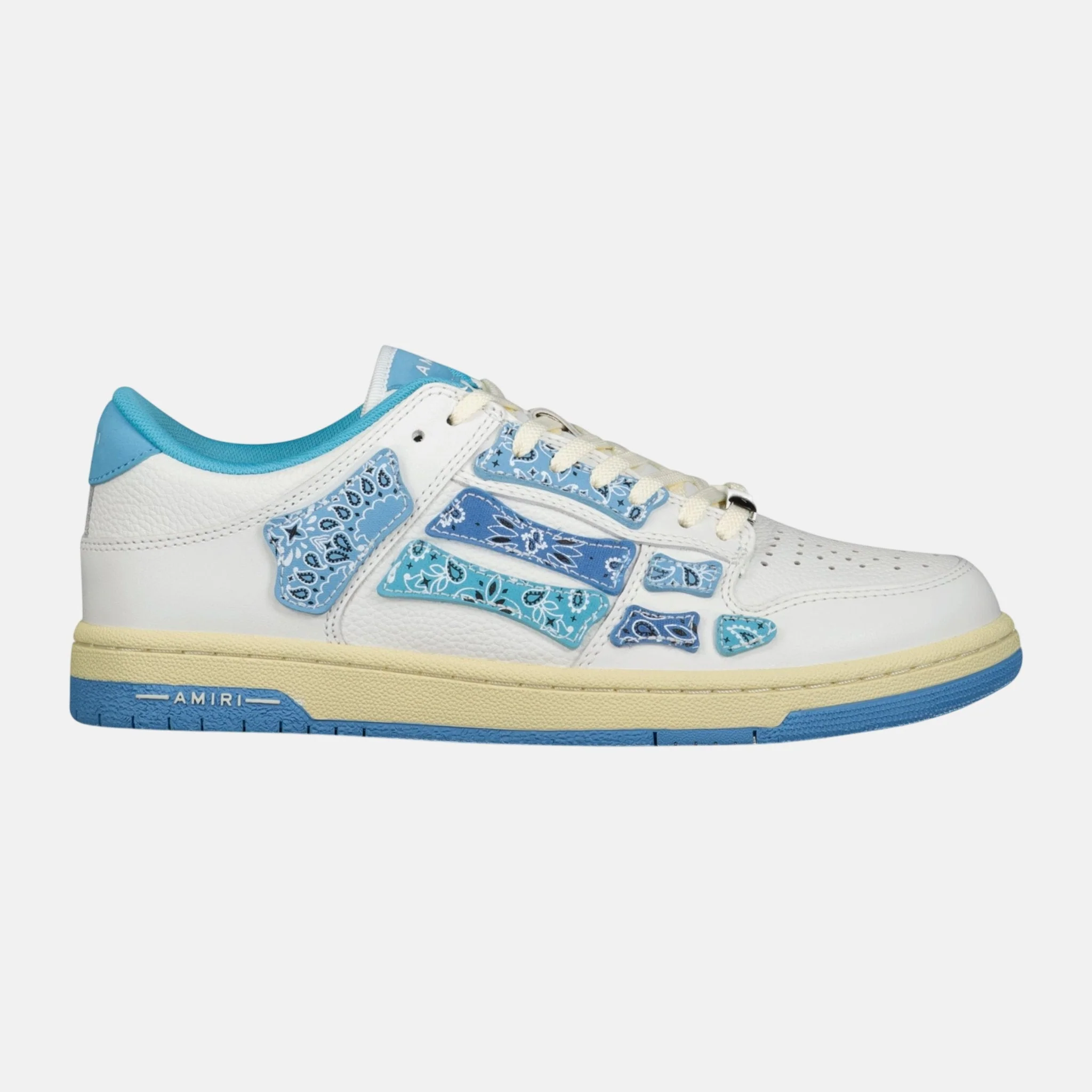 Amiri Skeleton Low Top Bandana Trainers Blue