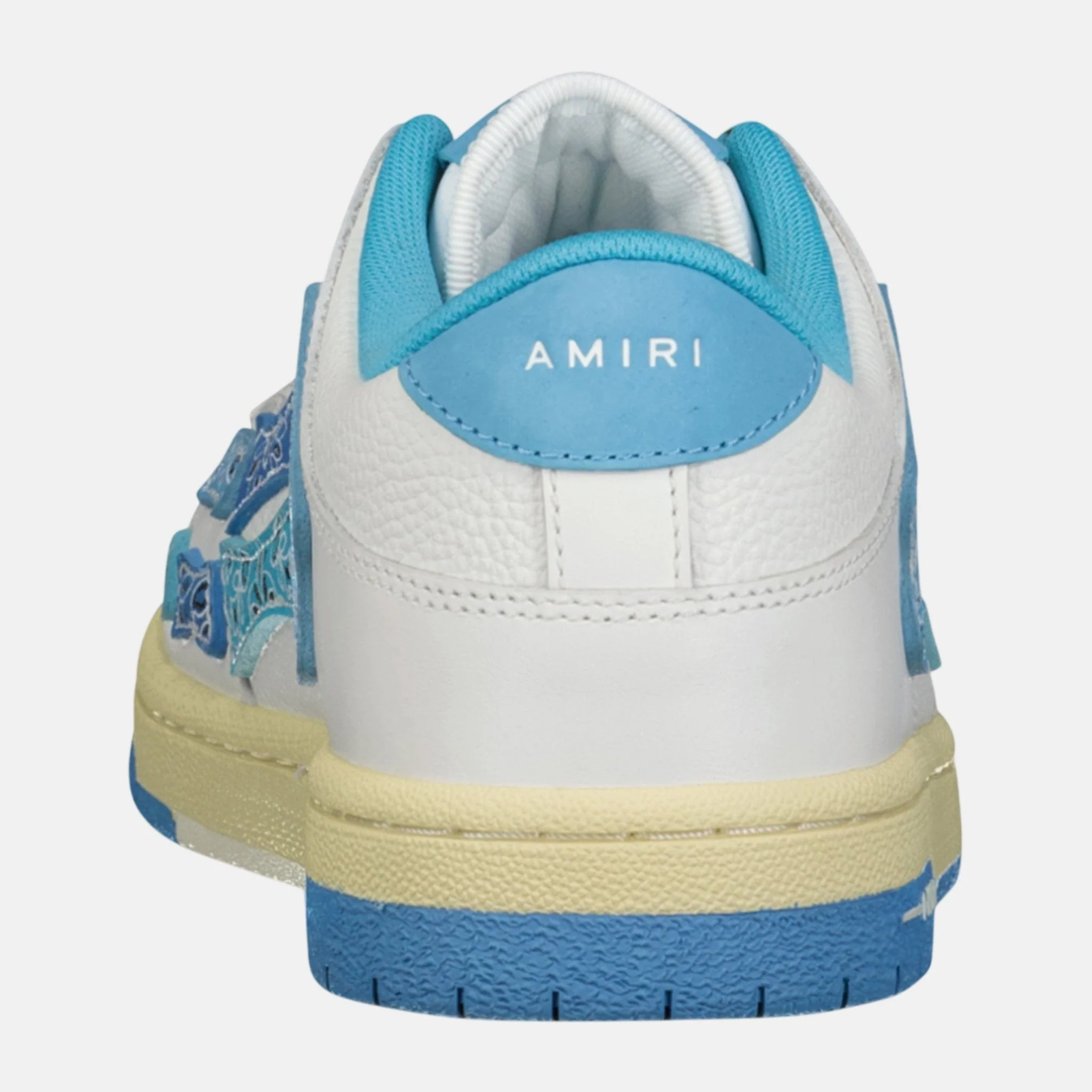 Amiri Skeleton Low Top Bandana Trainers Blue - Image 4