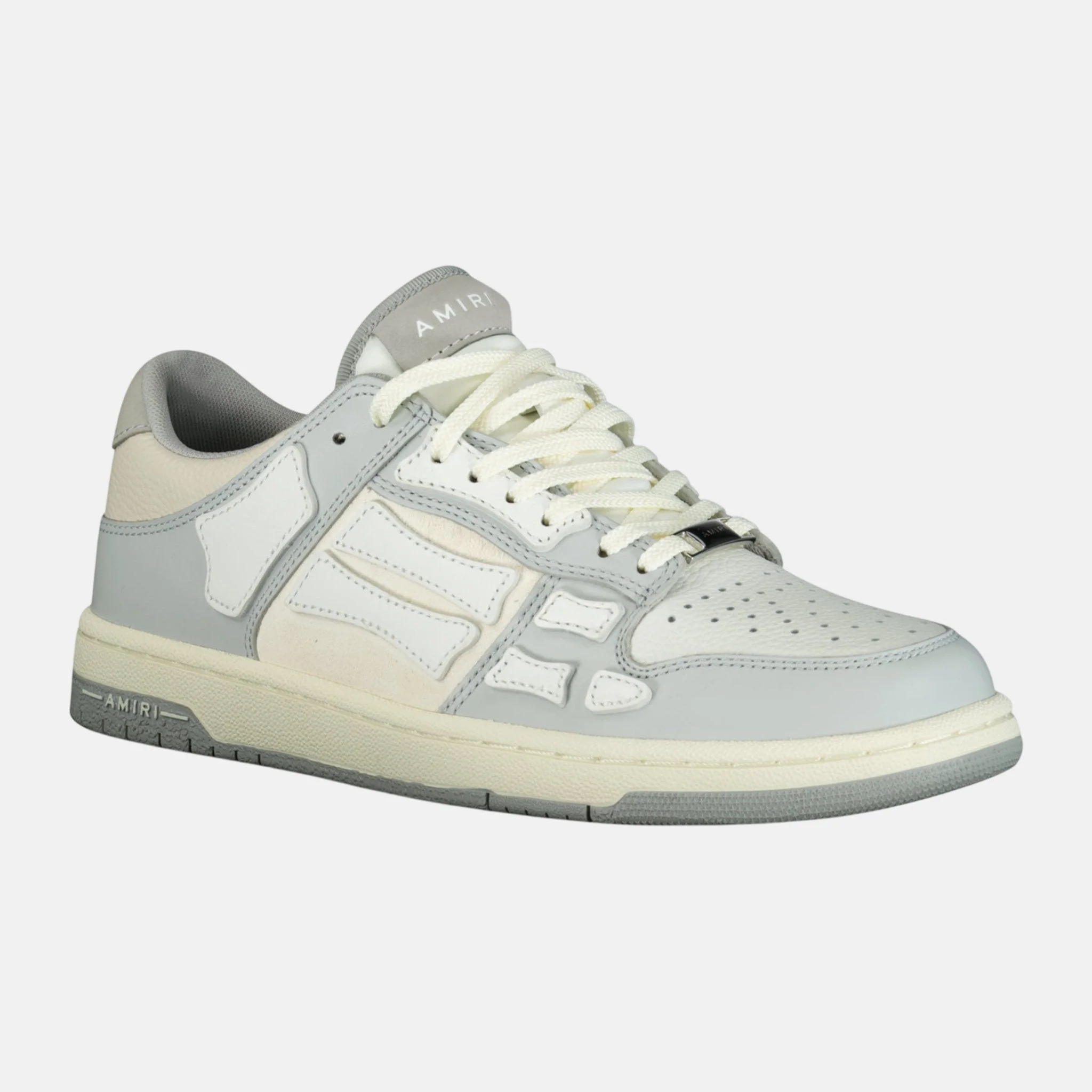 Amiri Skeleton Low Top Trainers Grey - Image 2