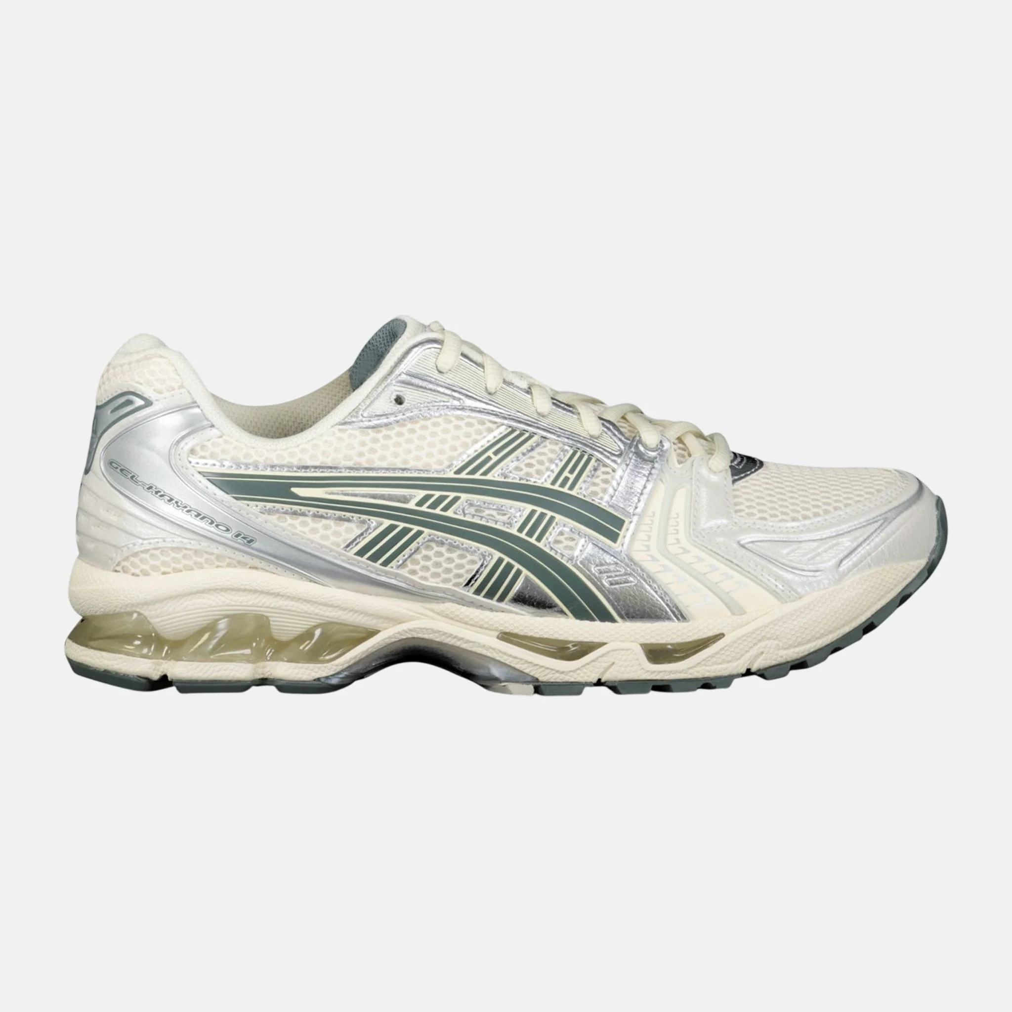 Asics Womens GEL KAYANO 14 Trainers Birch Silver Green