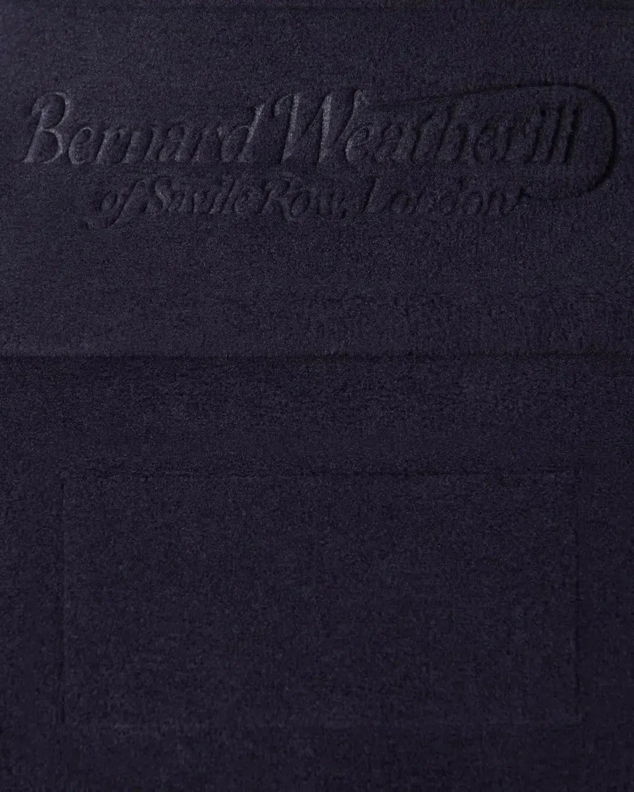 Bernard Weatherill 1/4 Zip Fleece Dark Navy - Image 4
