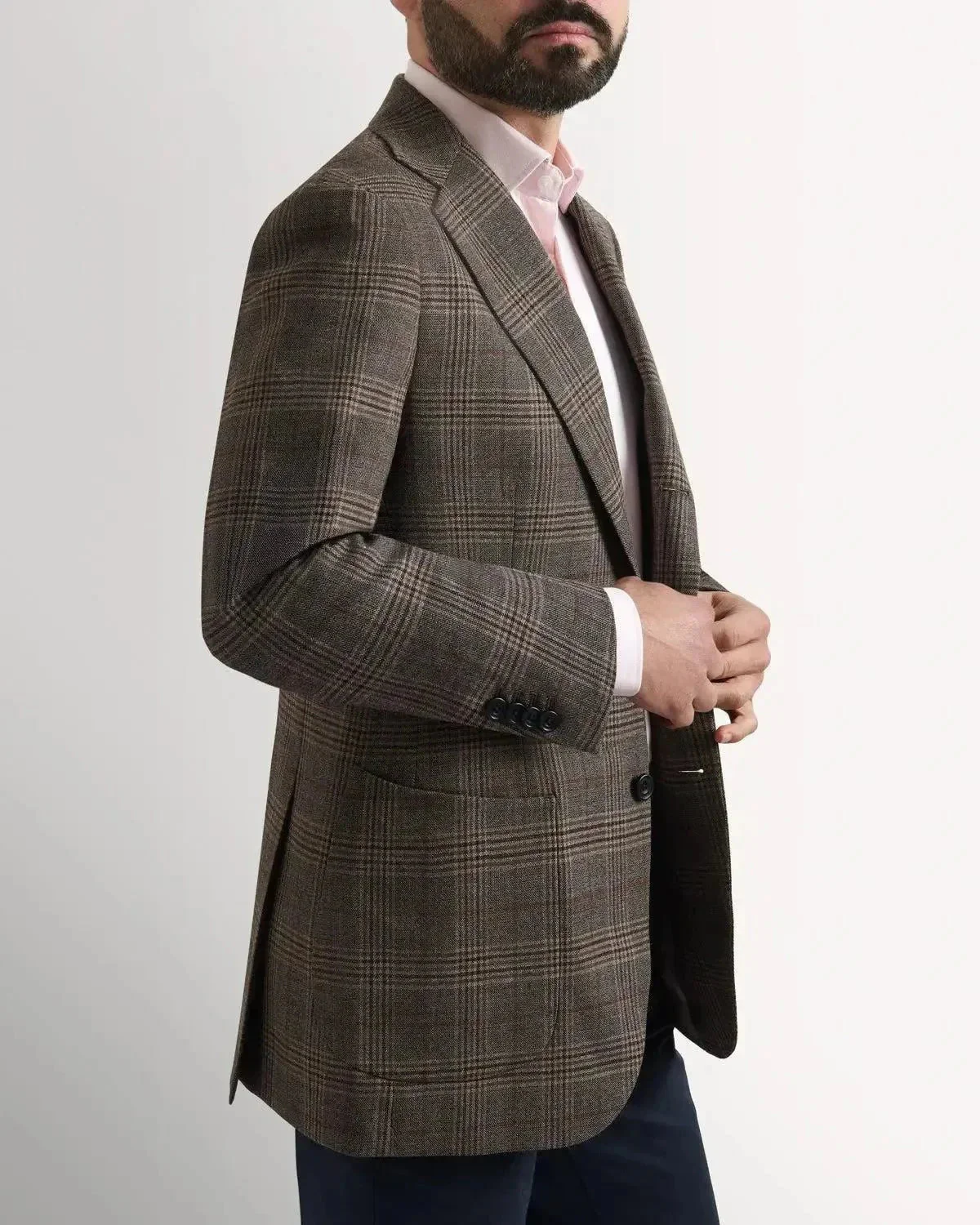 Bernard Weatherill Classic Country Check Jacket Brown - Image 3