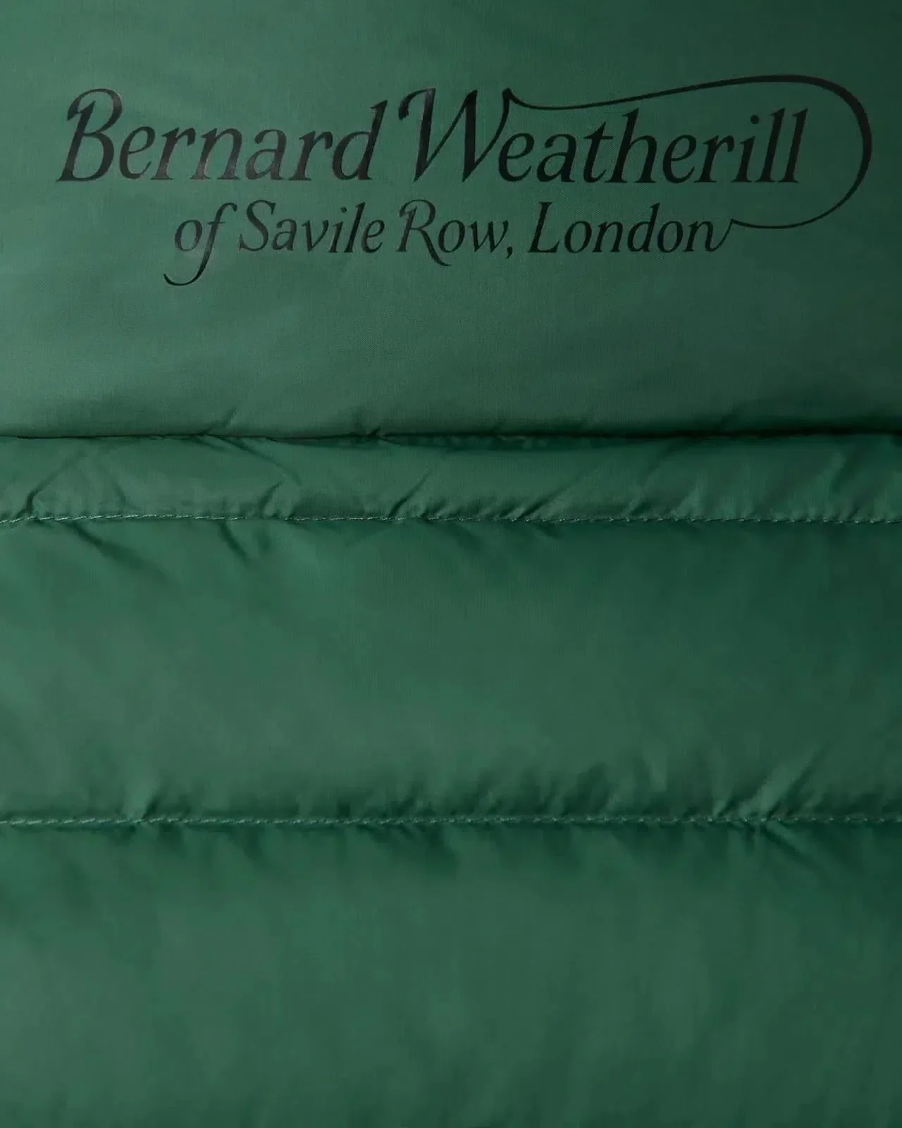 Bernard Weatherill Contrast Trim Quilted Gilet Thyme Green - Image 3