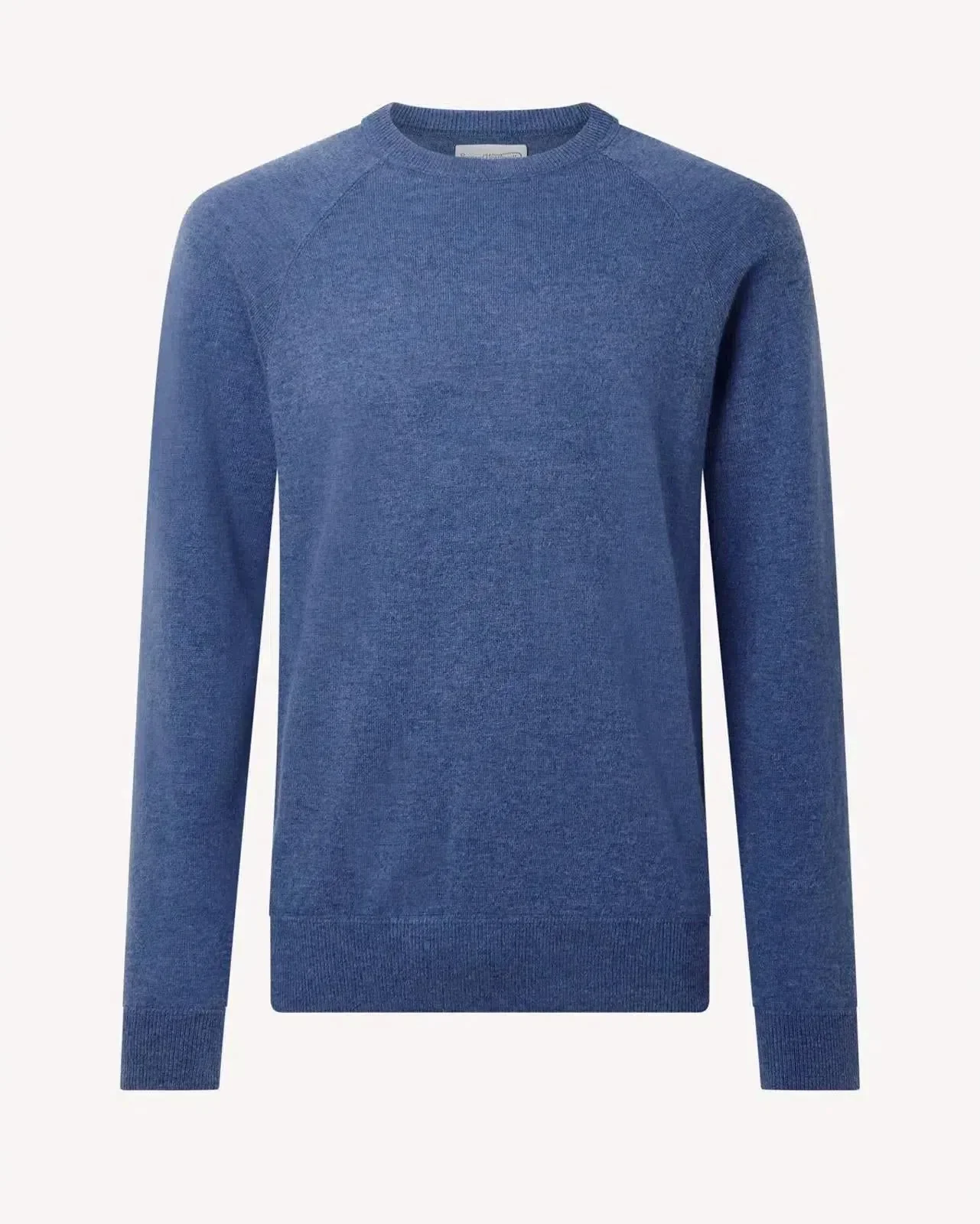 Bernard Weatherill Crew Neck Knit Channel Isle Blue