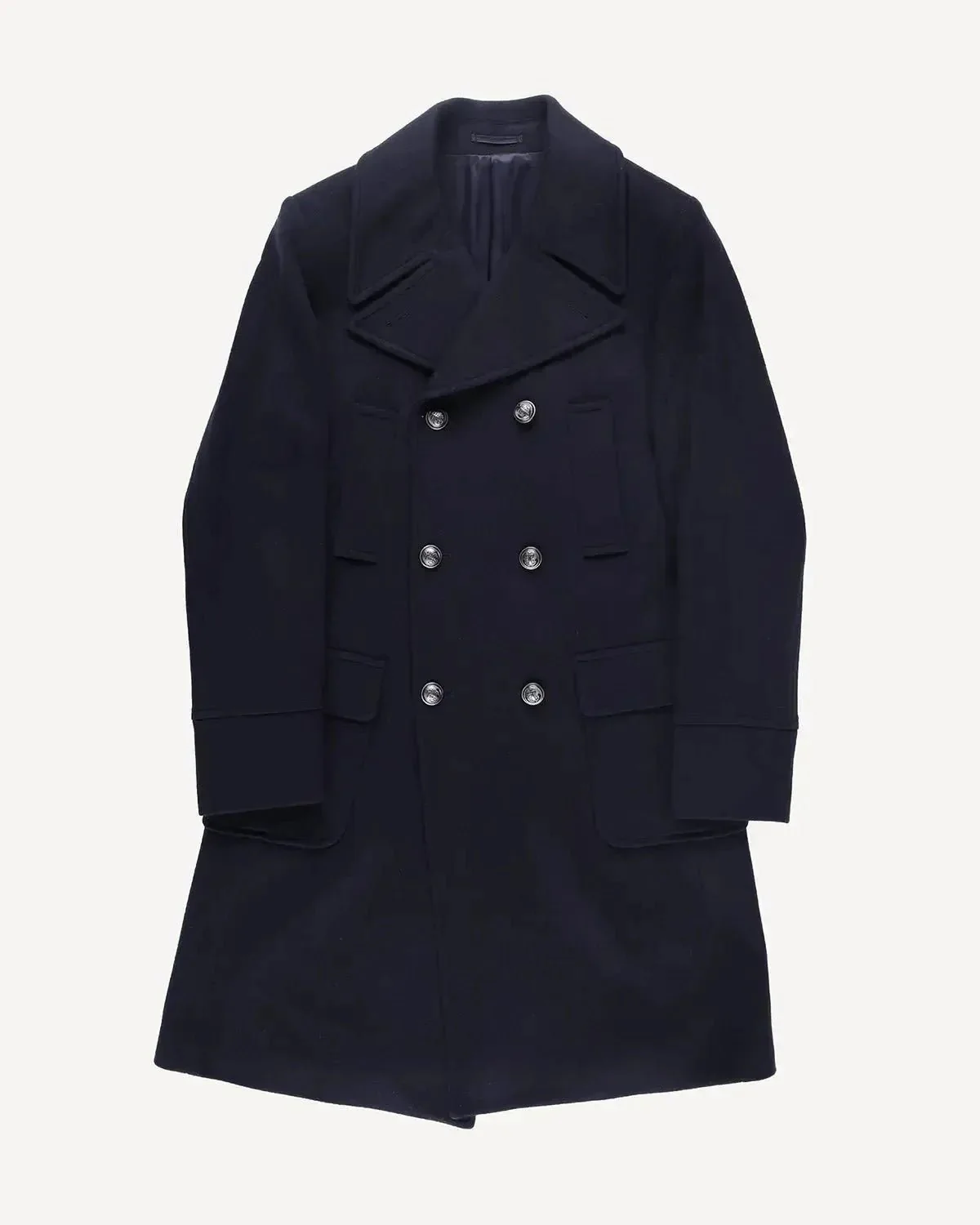Bernard Weatherill DB Peacoat 3/4 Length Coat Navy