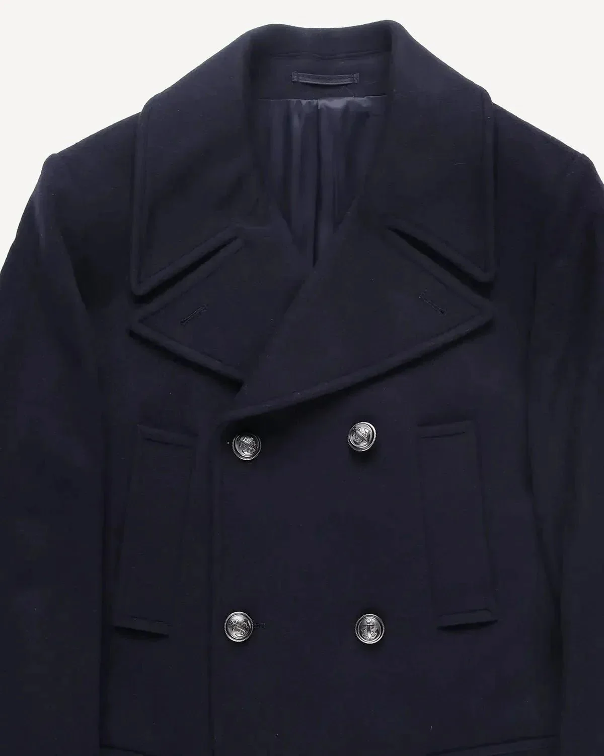 Bernard Weatherill DB Peacoat 3/4 Length Coat Navy - Image 3