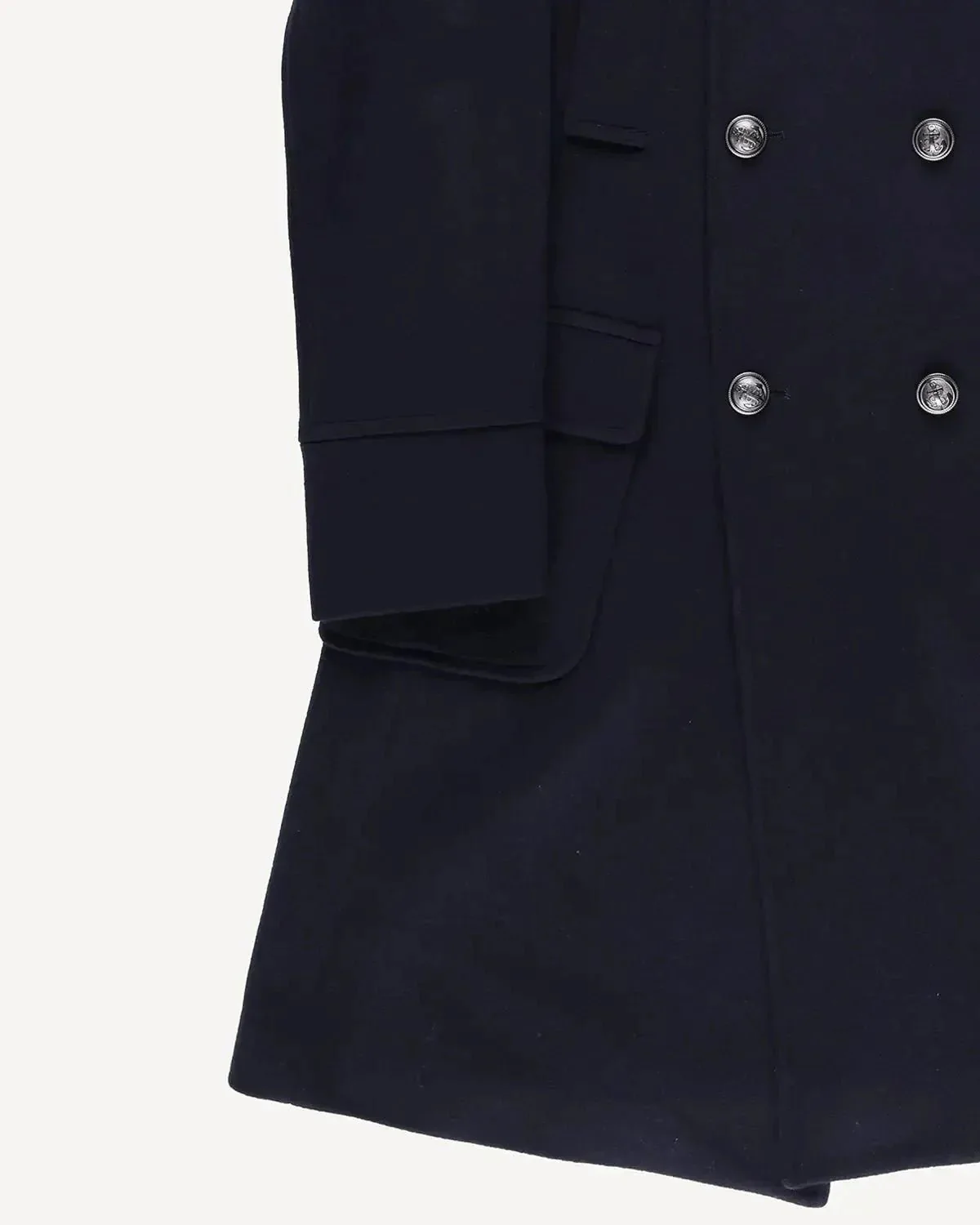 Bernard Weatherill DB Peacoat 3/4 Length Coat Navy - Image 5