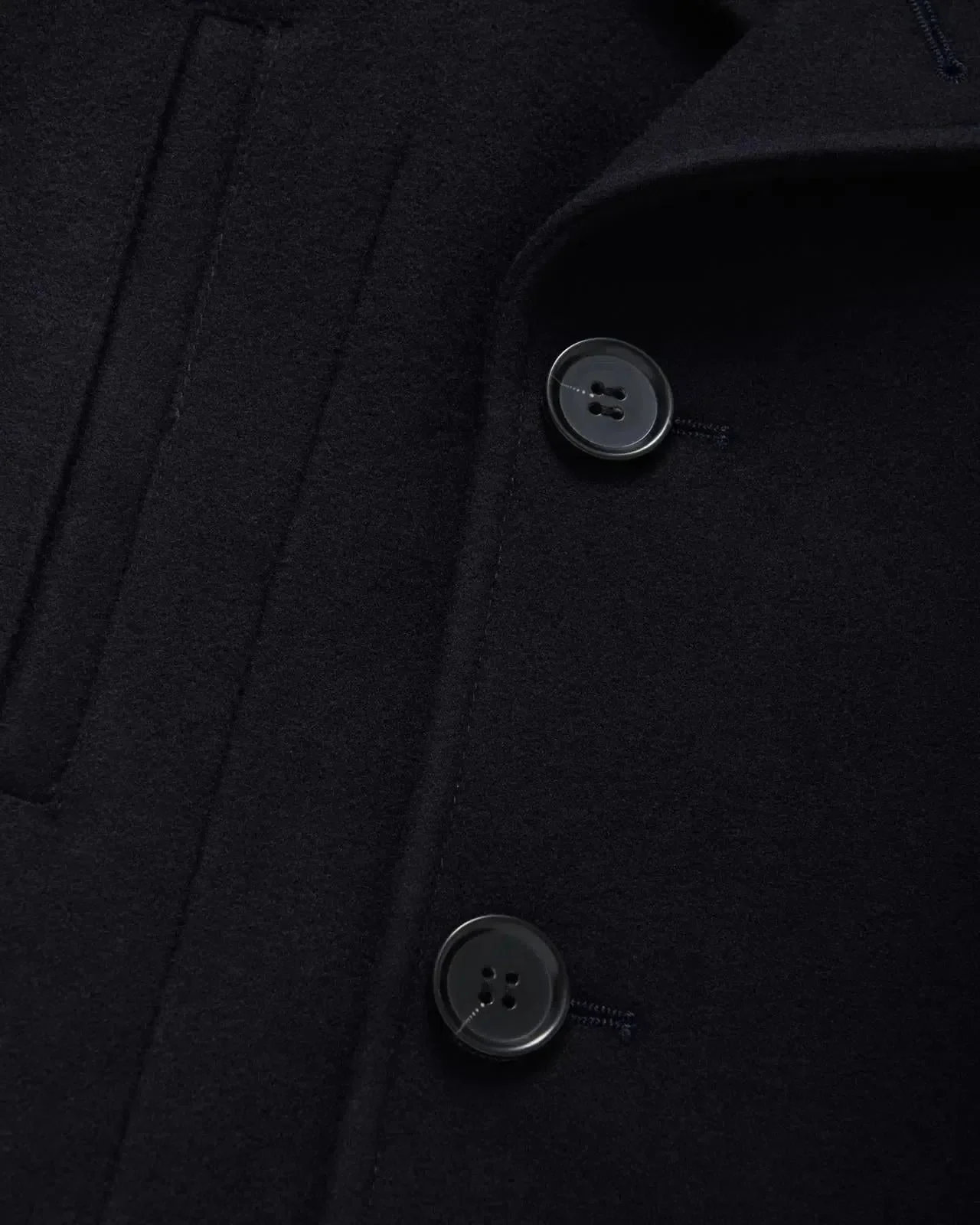 Bernard Weatherill Double Breasted Wool Peacoat Jacket Navy Blue - Image 4