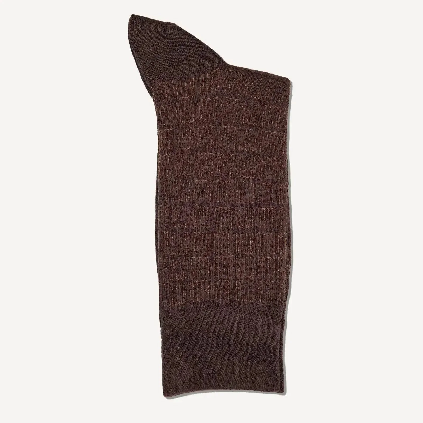 Bernard Weatherill Geometic Socks Chestnut Brown - Image 2