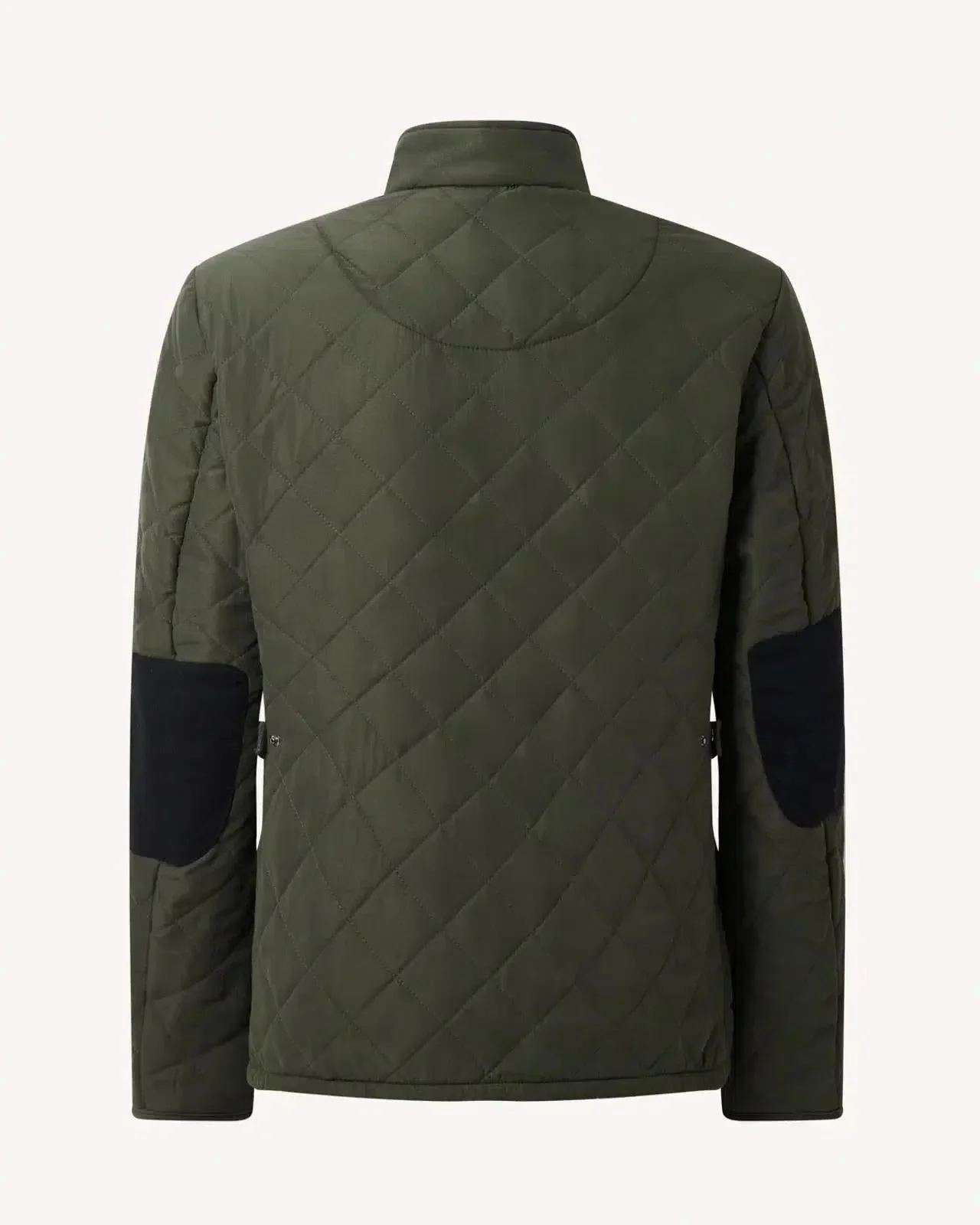 Bernard Weatherill Stand Collar Padded Jacket Khaki Green - Image 2
