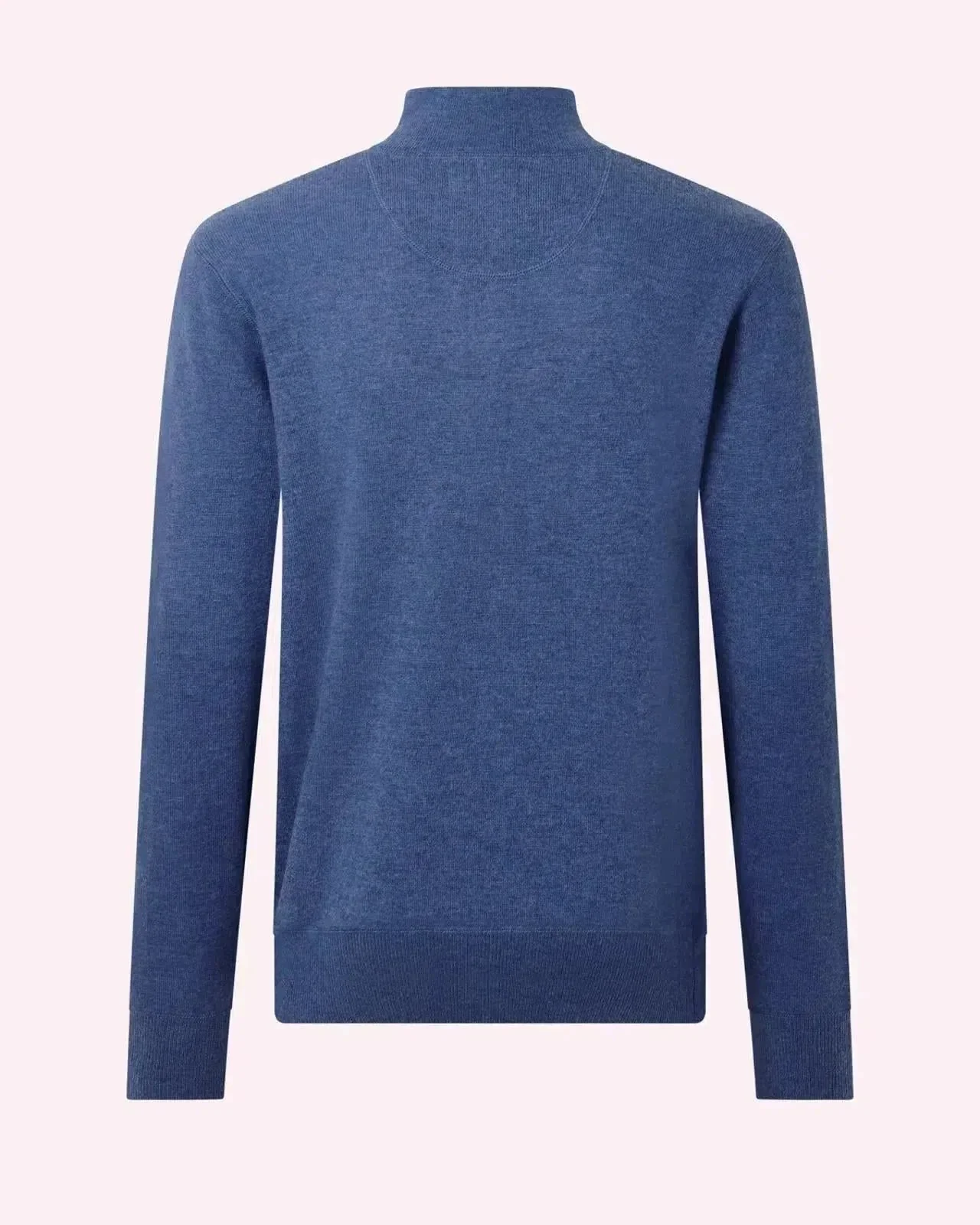 Bernard Weatherill 1/4 Zip Knit Channel Isle Blue - Image 2