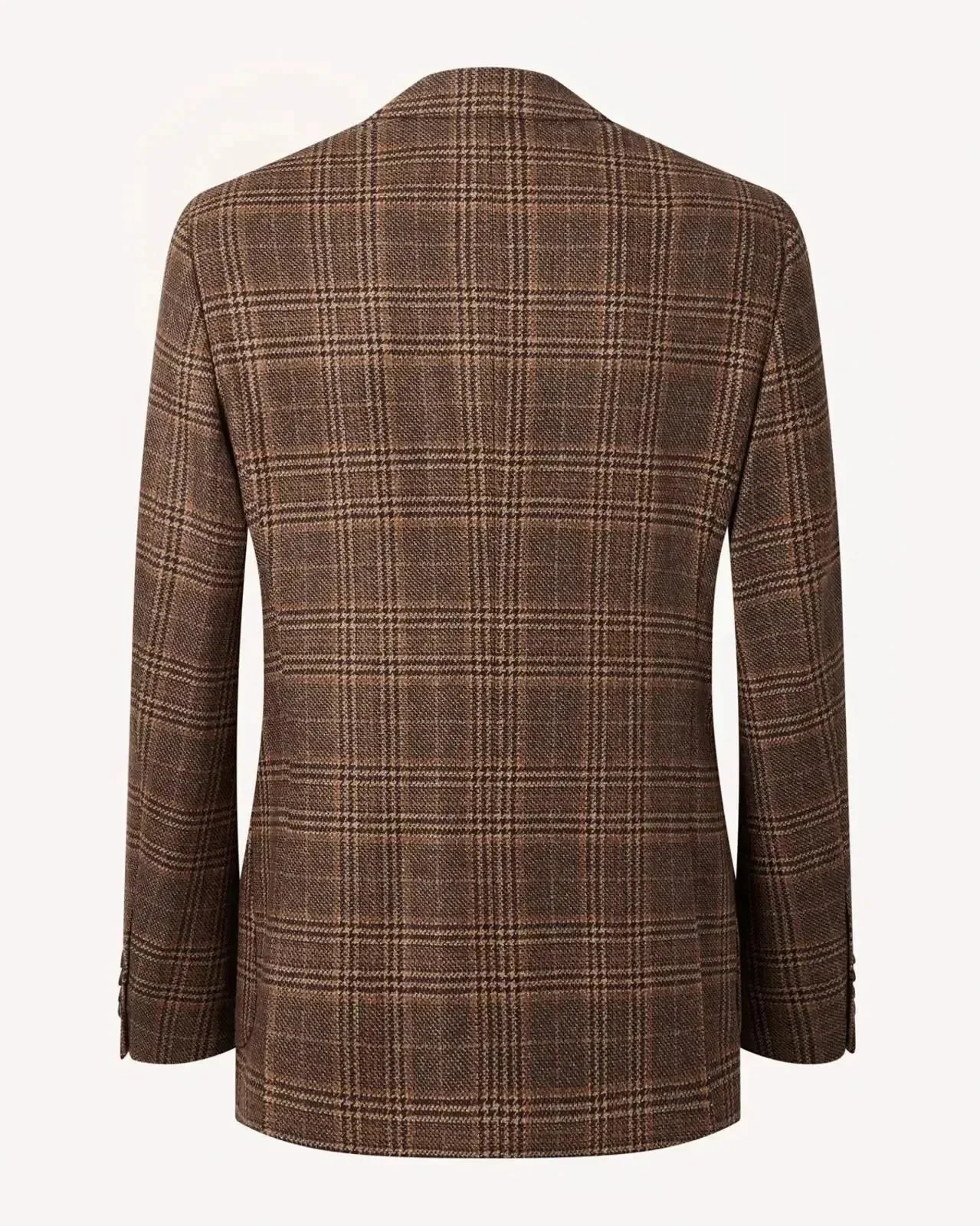 Bernard Weatherill Two Button Window Check Wool Jacket Brown - Image 3