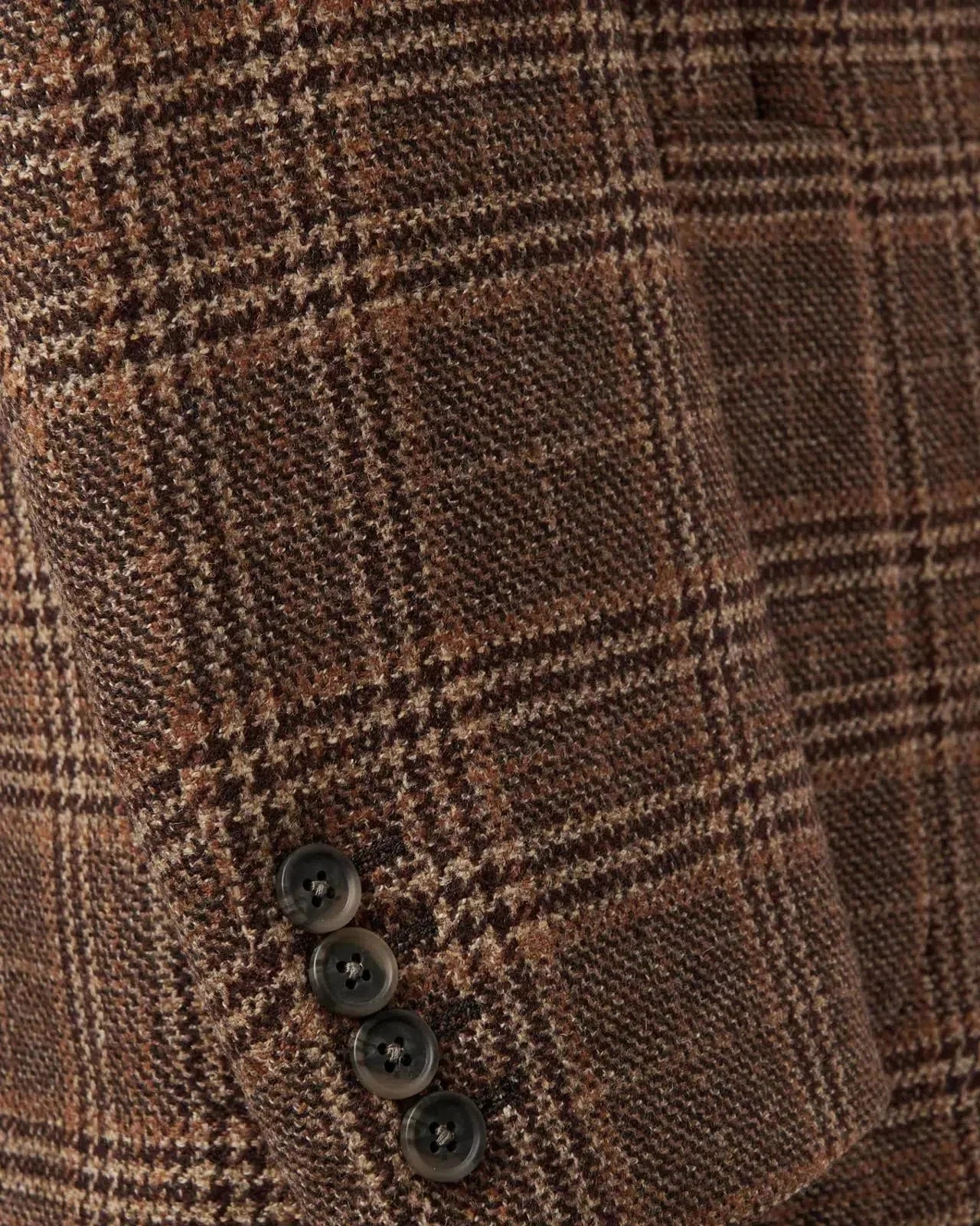 Bernard Weatherill Two Button Window Check Wool Jacket Brown - Image 4
