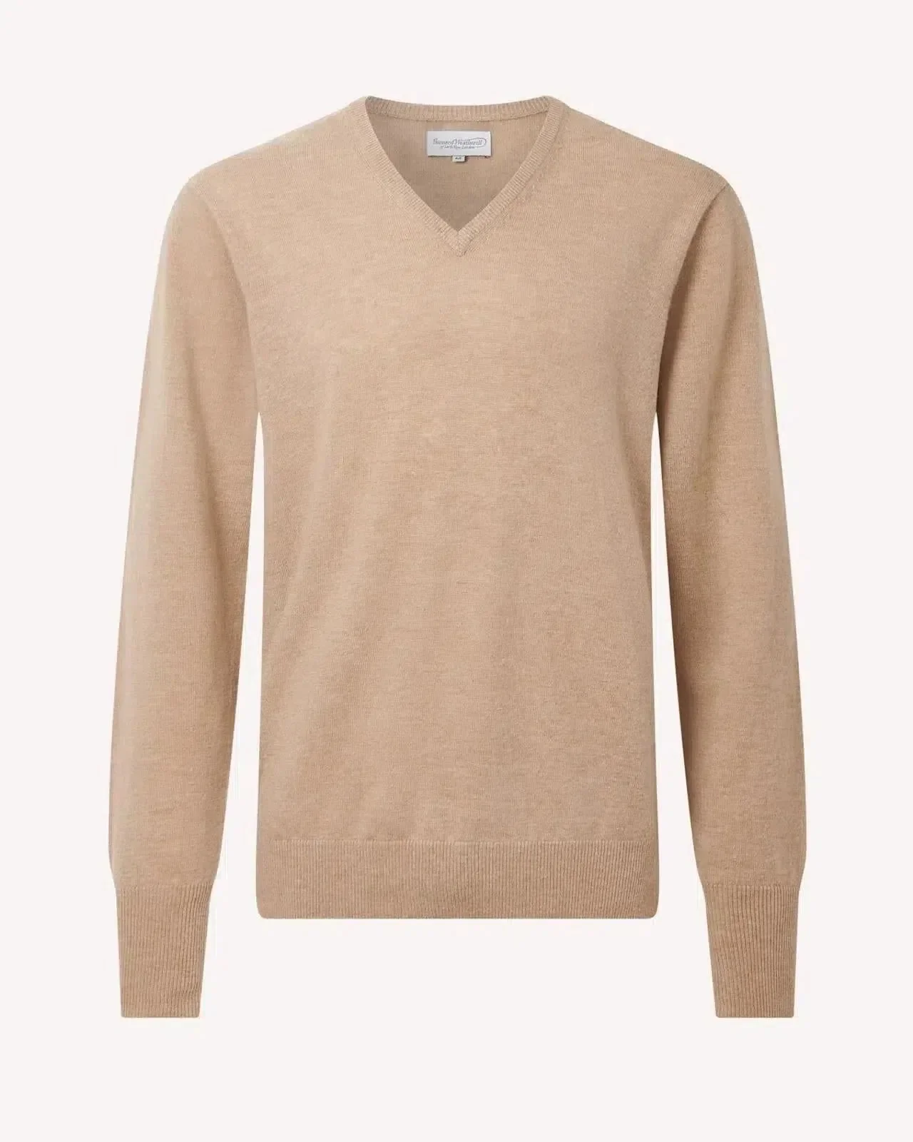 Bernard Weatherill V-Neck Knit Camel
