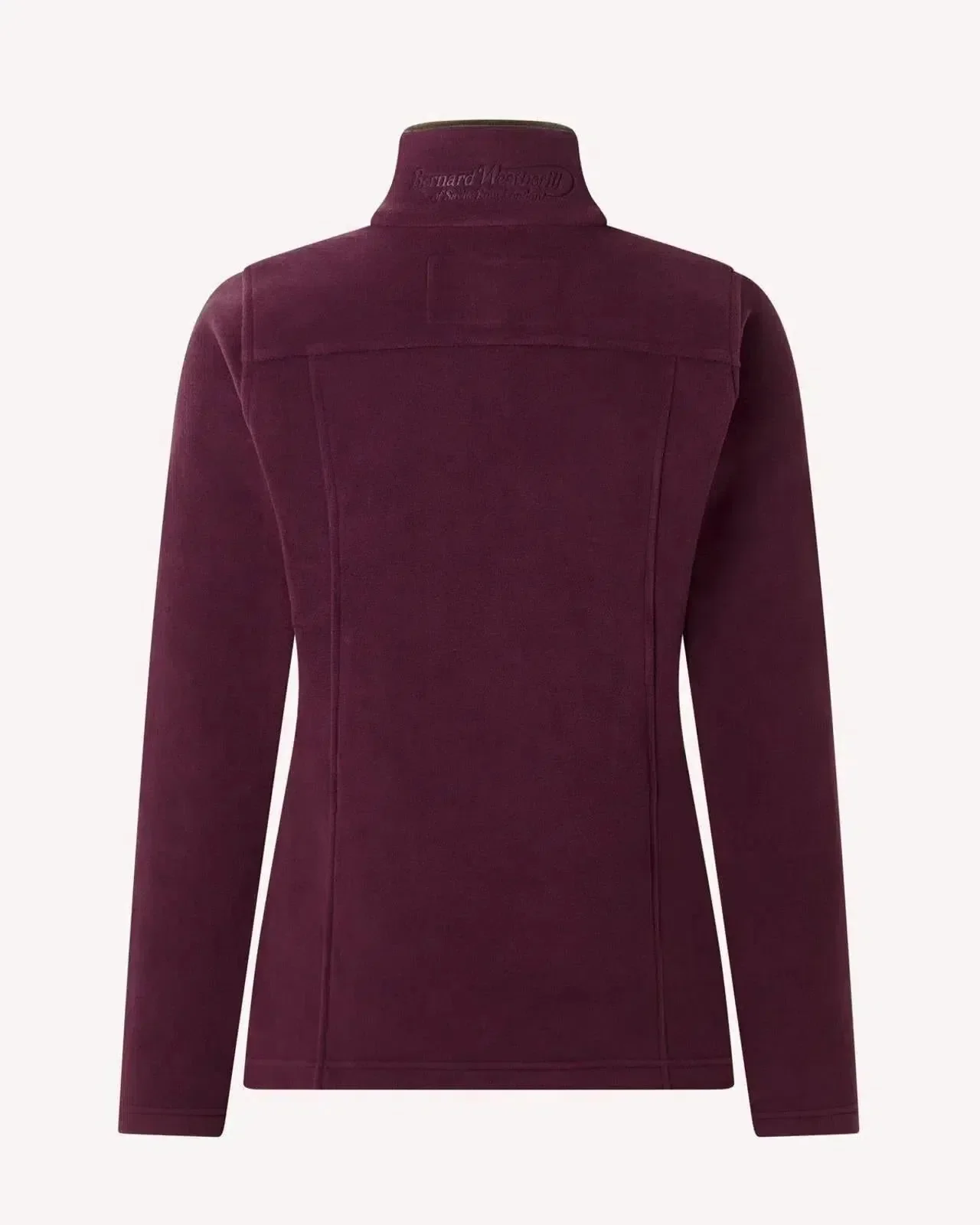 Bernard Weatherill Womens 1/4 Zip Fleece Aubergine - Image 2