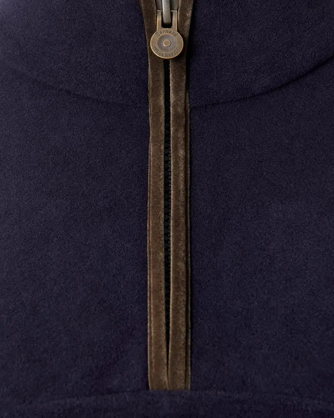 Bernard Weatherill Womens 1/4 Zip Fleece Dark Navy - Image 3