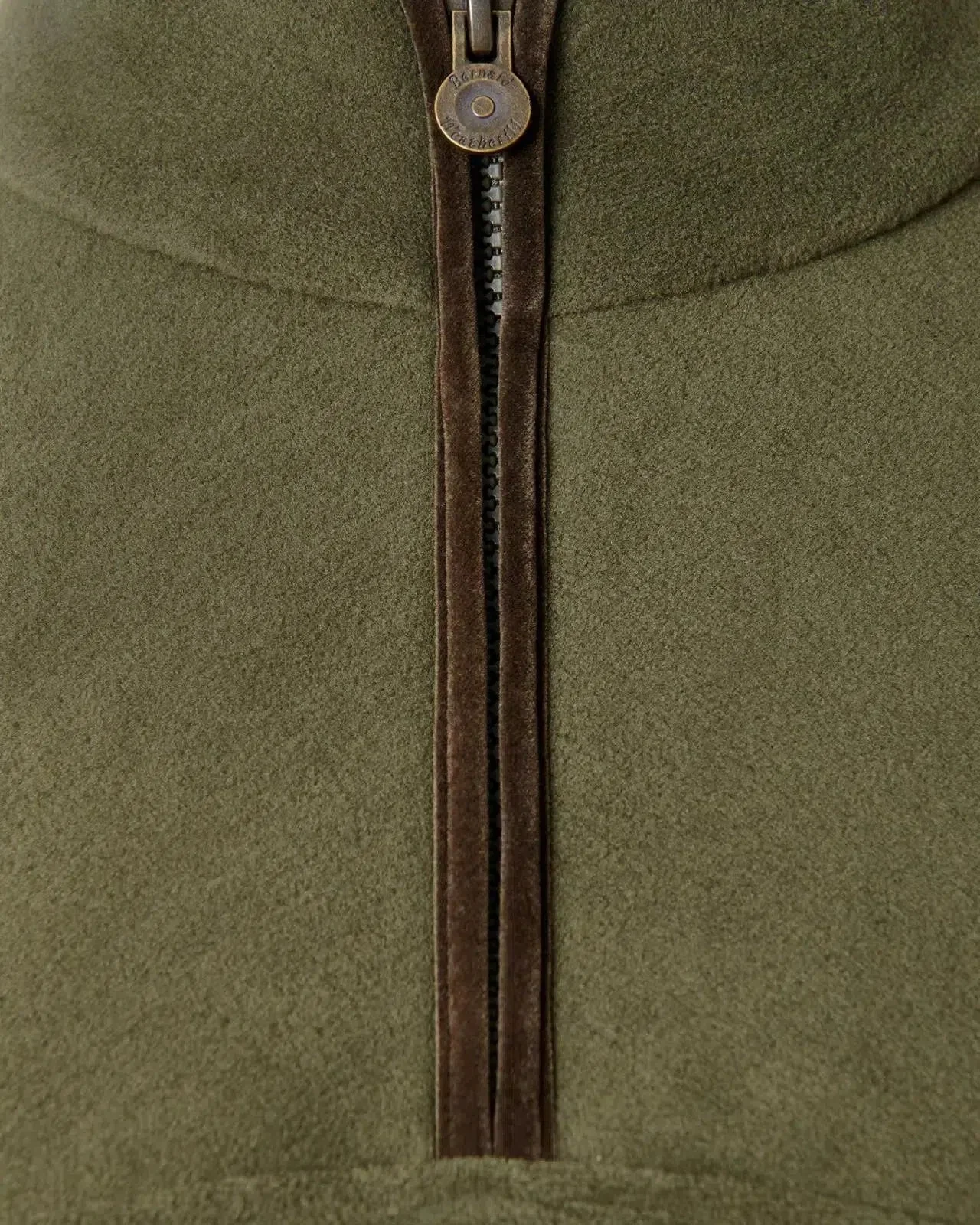 Bernard Weatherill Womens 1/4 Zip Fleece Forest Green - Image 3