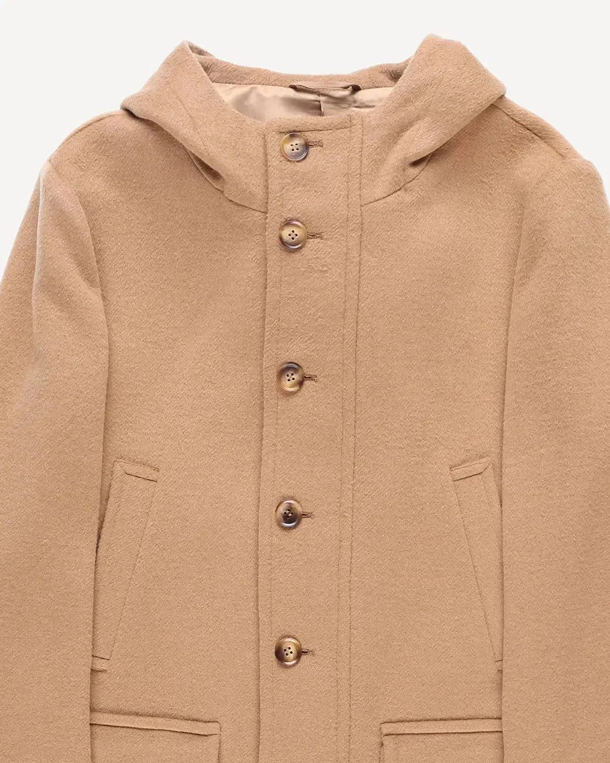 Bernard Weatherill Wool Cashmere Parker Camel - Image 3
