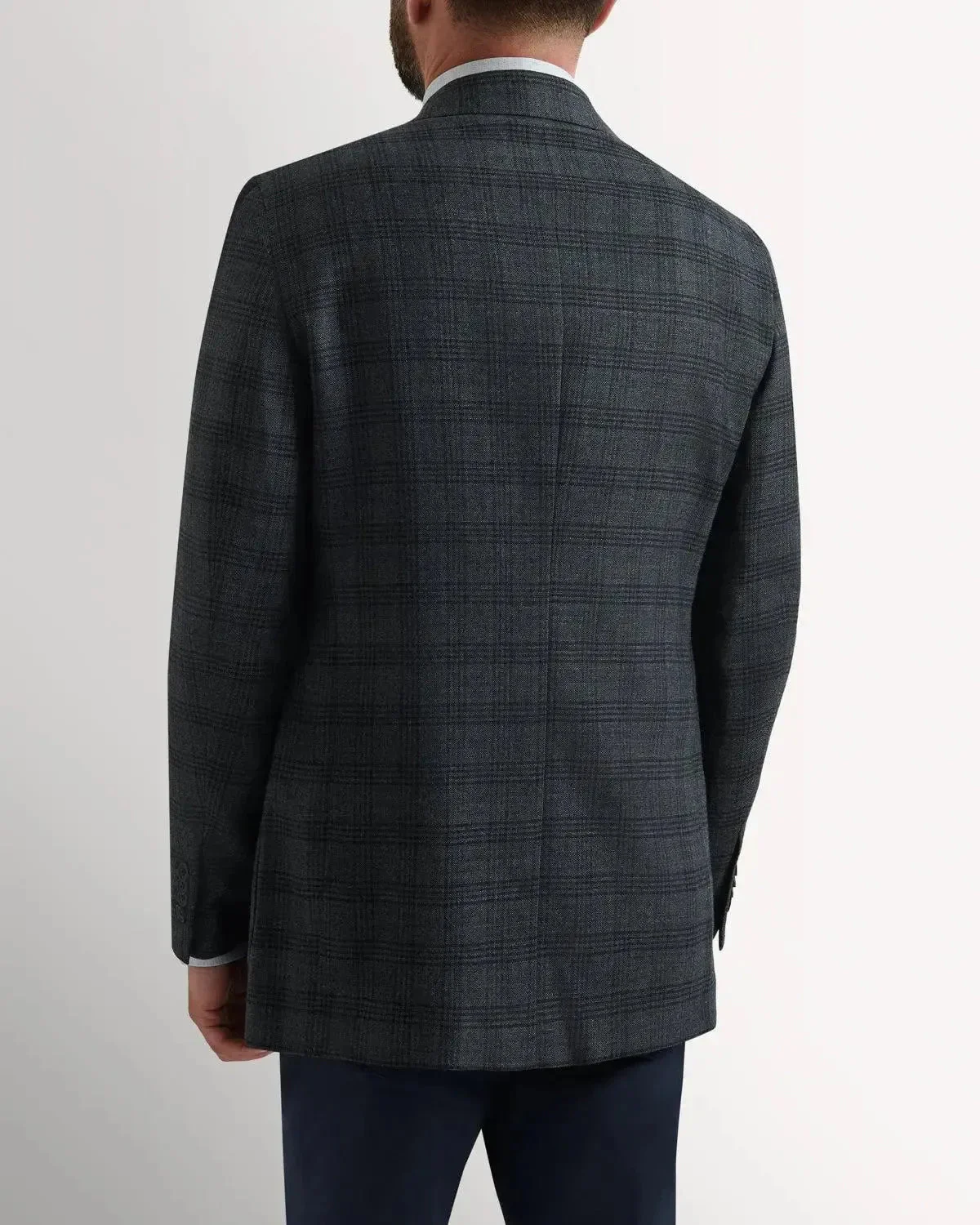 Bernard Weatherill Wool Win Check Jacket Grey - Image 4