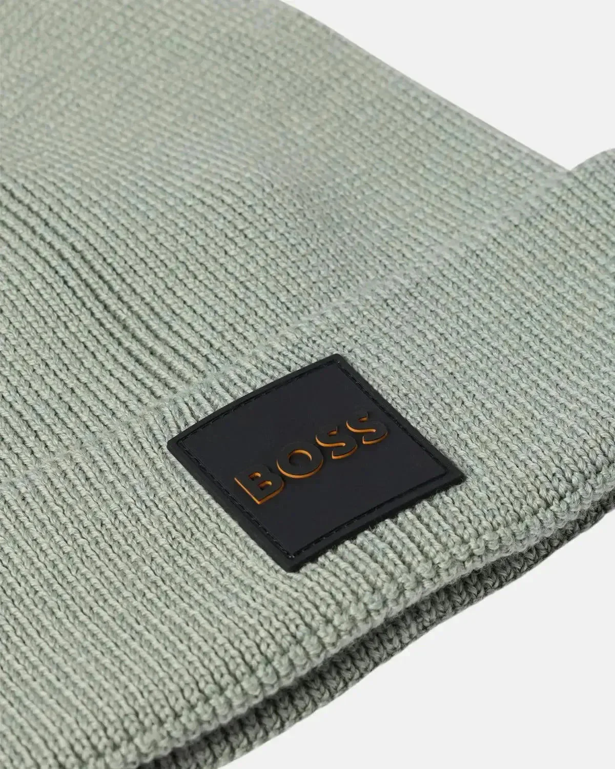 BOSS FOXXY WOOL MIX BEANIE LIGHT GREEN - Image 3