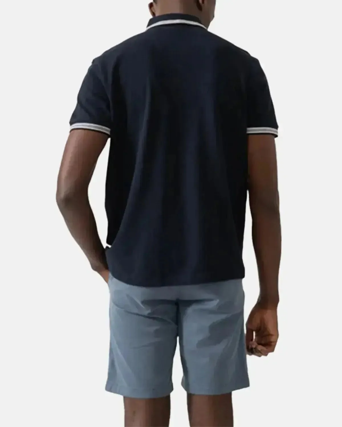 BOSS MENS PADDY POLO SHIRT NAVY - Image 3