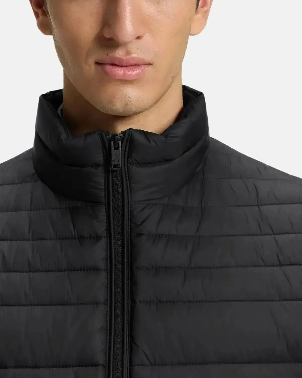 BOSS MENS ODEN2 SLIM FIT PACKABLE PUFFER JACKET BLACK - Image 7