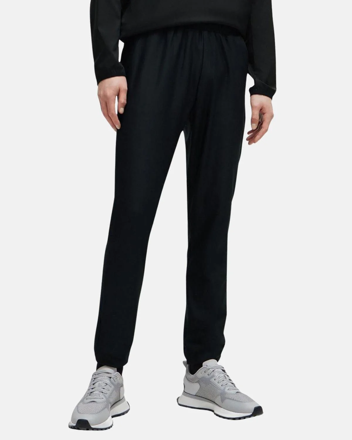 BOSS QUICK DRY TRACKSUIT BOTTOMS BLACK - Image 3