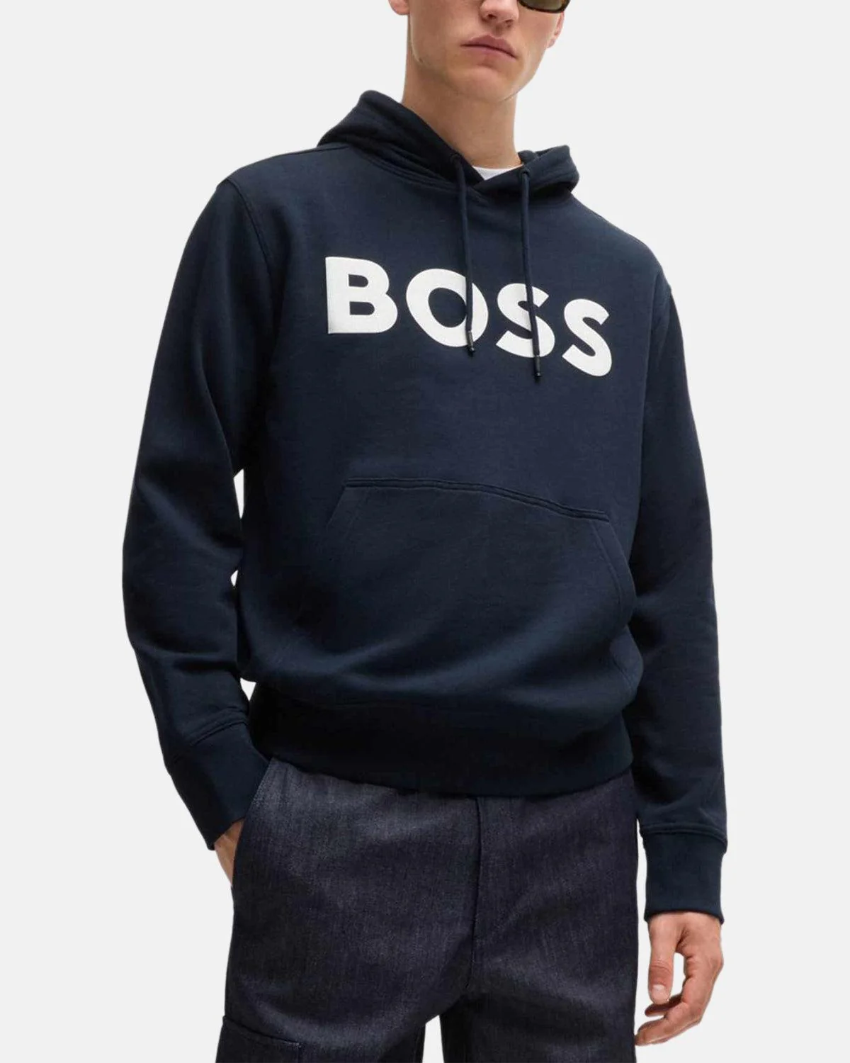 BOSS WEBASIC LOGO HOODIE DARK BLUE - Image 2