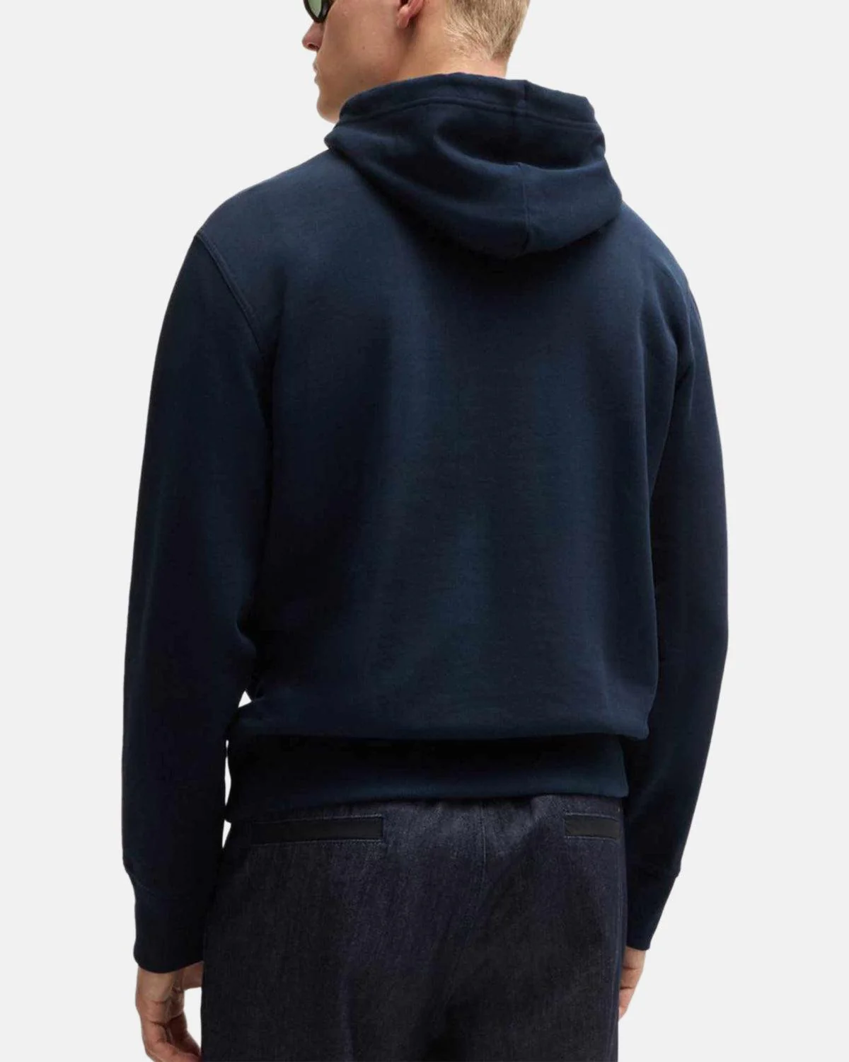 BOSS WEBASIC LOGO HOODIE DARK BLUE - Image 3
