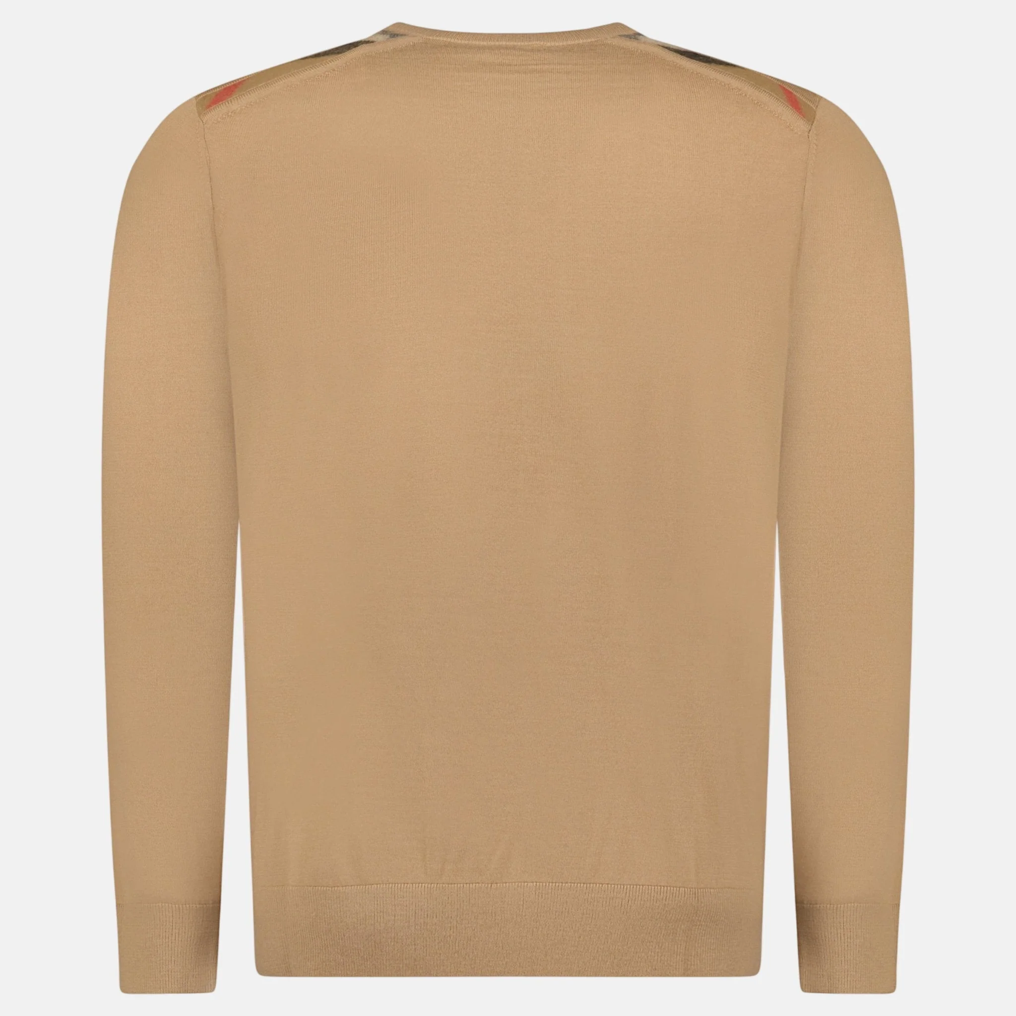Burberry Check Wool Jumper Camel - Image 2
