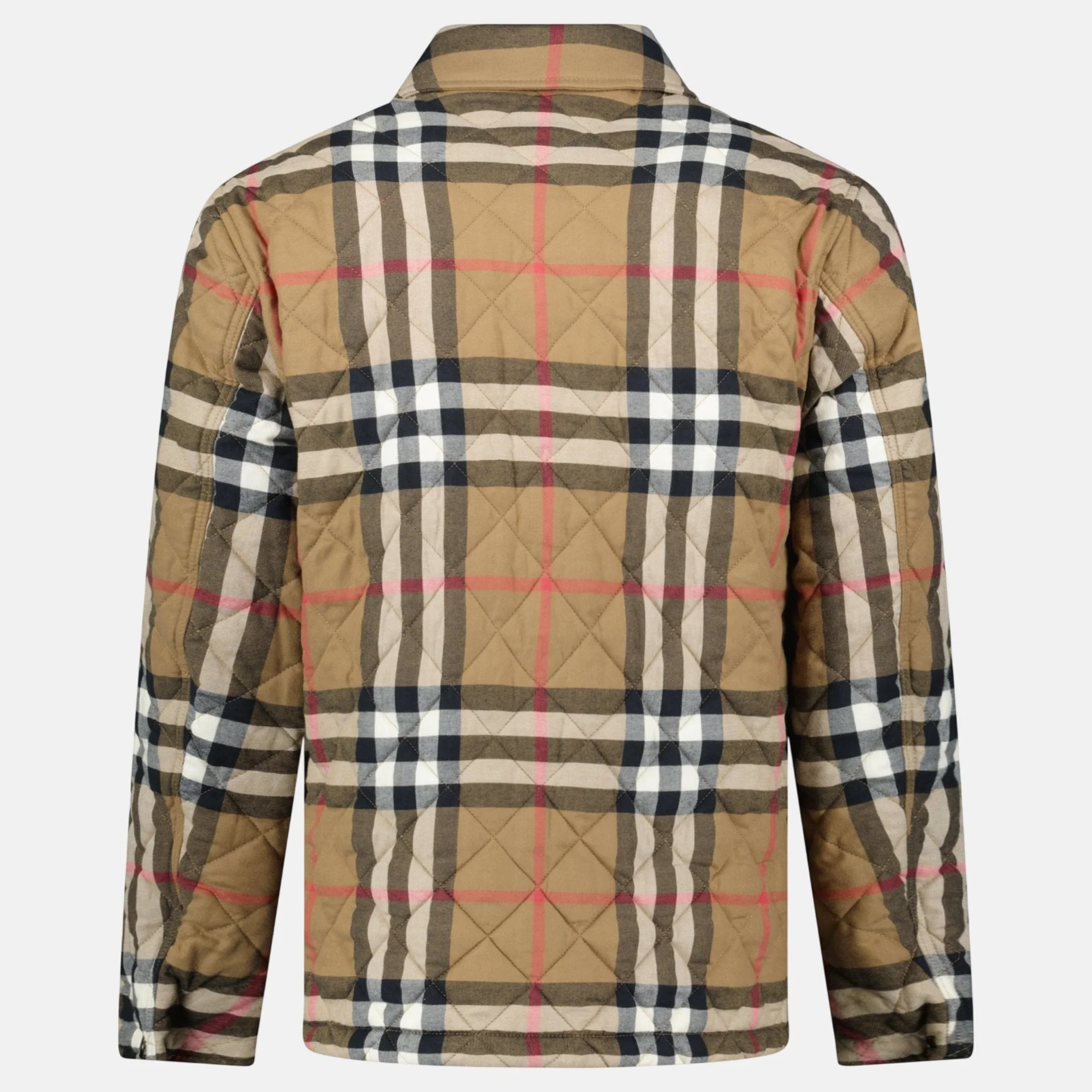 Burberry 'Forres' Diamond Quilted Jacket Taupe Brown - Image 2