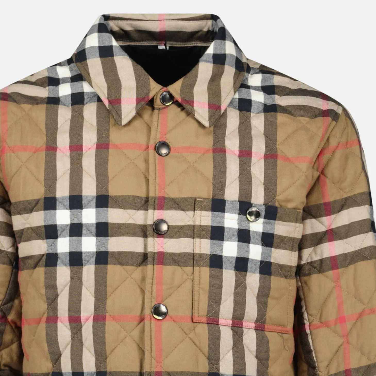 Burberry 'Forres' Diamond Quilted Jacket Taupe Brown - Image 3