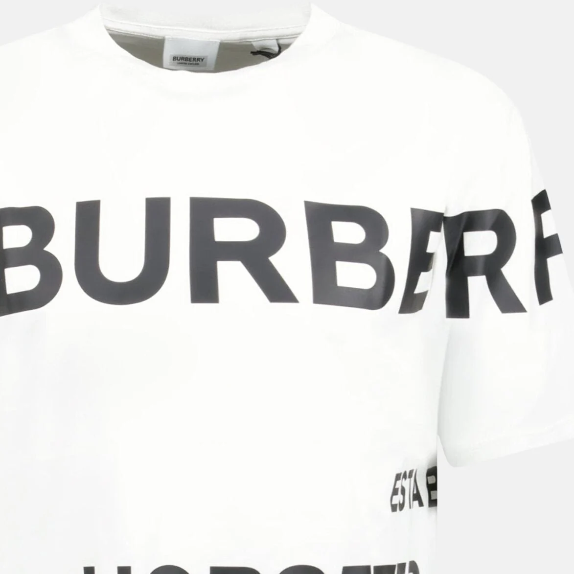 Burberry Horseferry Cotton T-Shirt White - Image 3