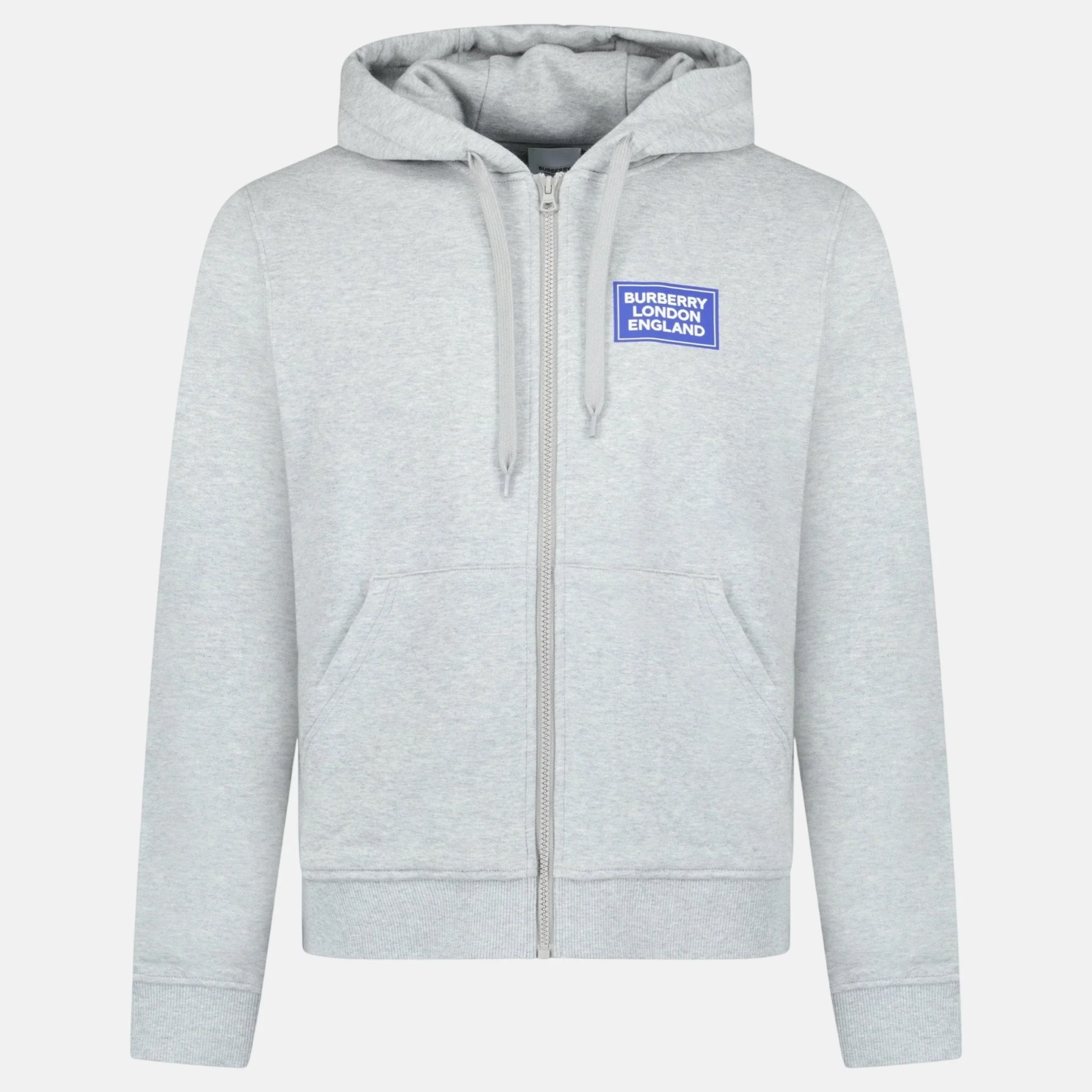 Burberry Womens 'Keira' Logo Zip Hoodie Grey