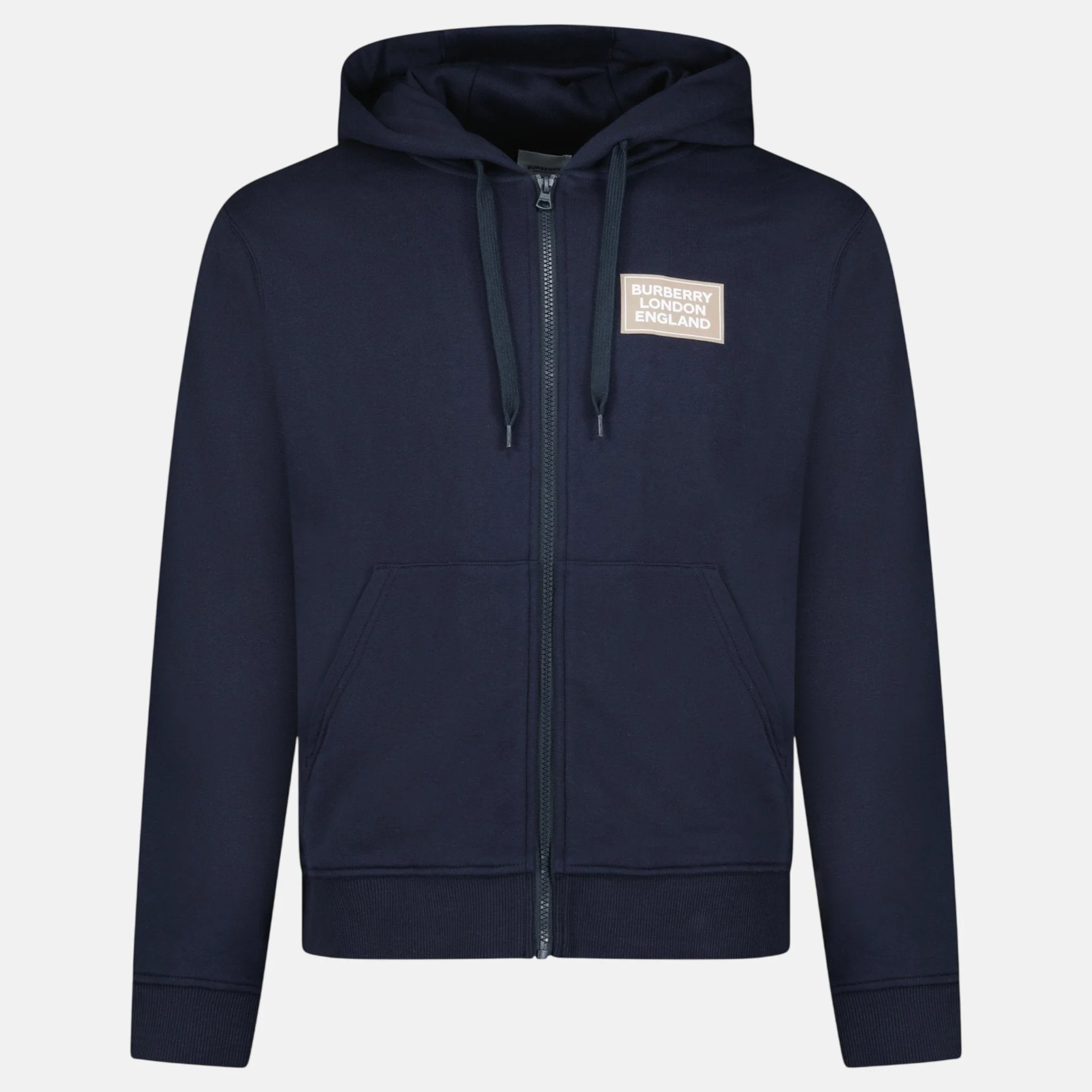 Burberry Womens 'Keira' Logo Zip Hoodie Navy