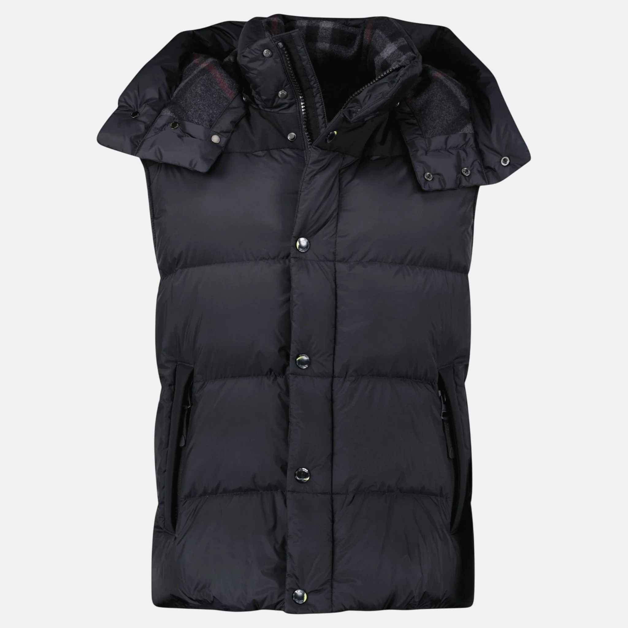 Burberry 'Leeds' Detachable Sleeve Hooded Down Jacket Black - Image 3