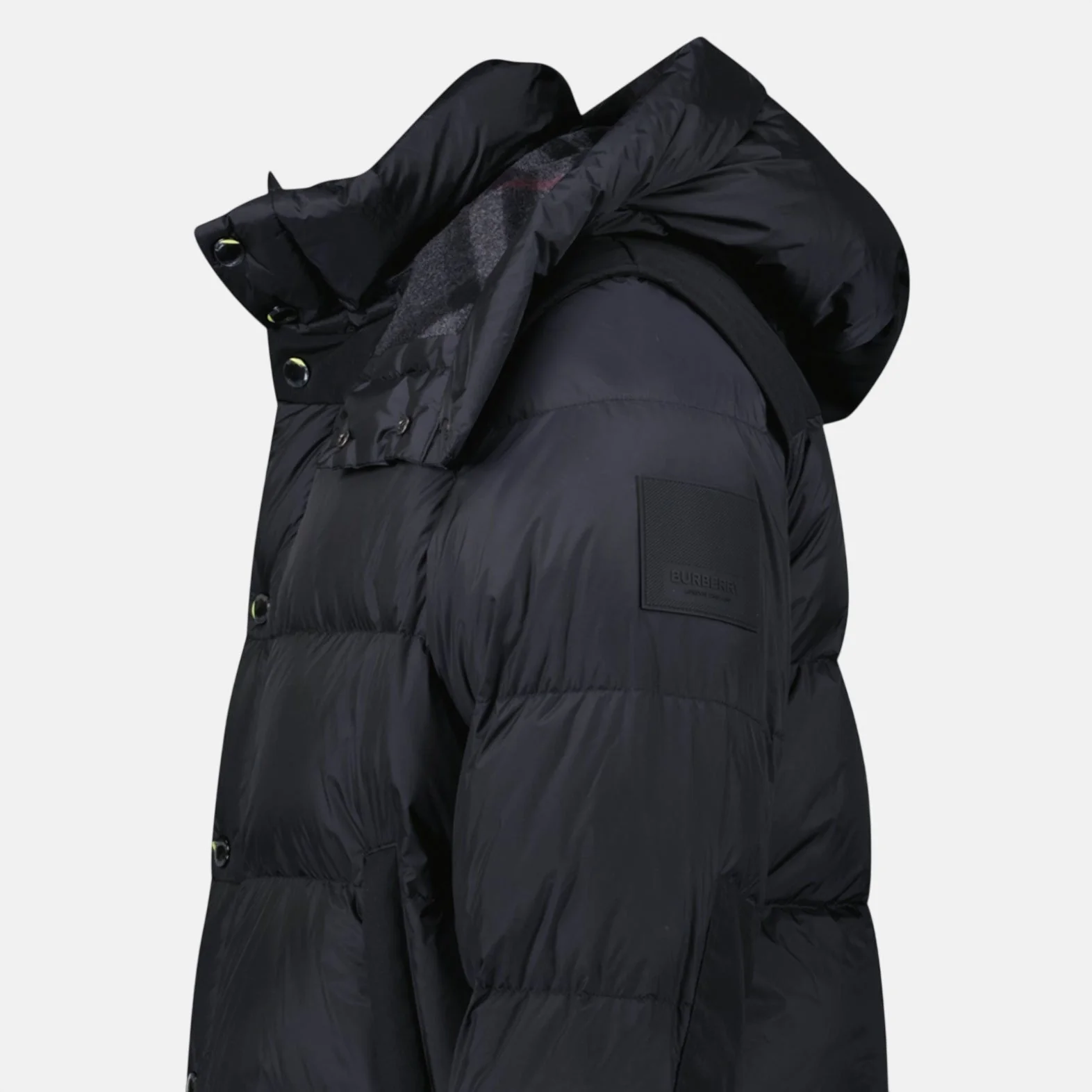 Burberry 'Leeds' Detachable Sleeve Hooded Down Jacket Black - Image 4