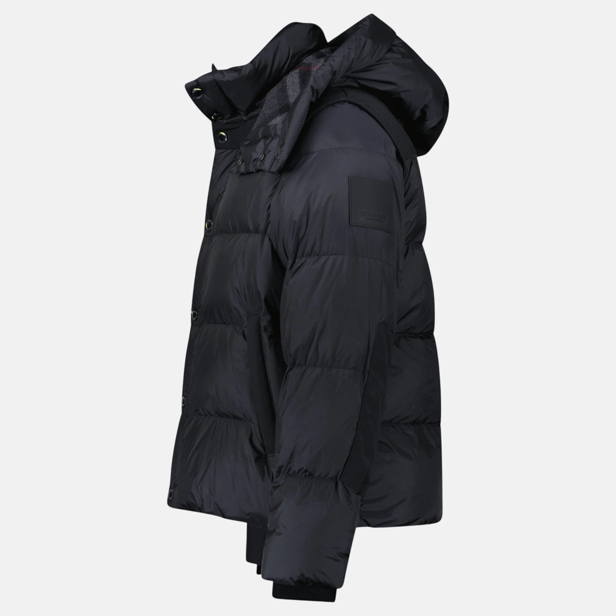 Burberry 'Leeds' Detachable Sleeve Hooded Down Jacket Black - Image 5