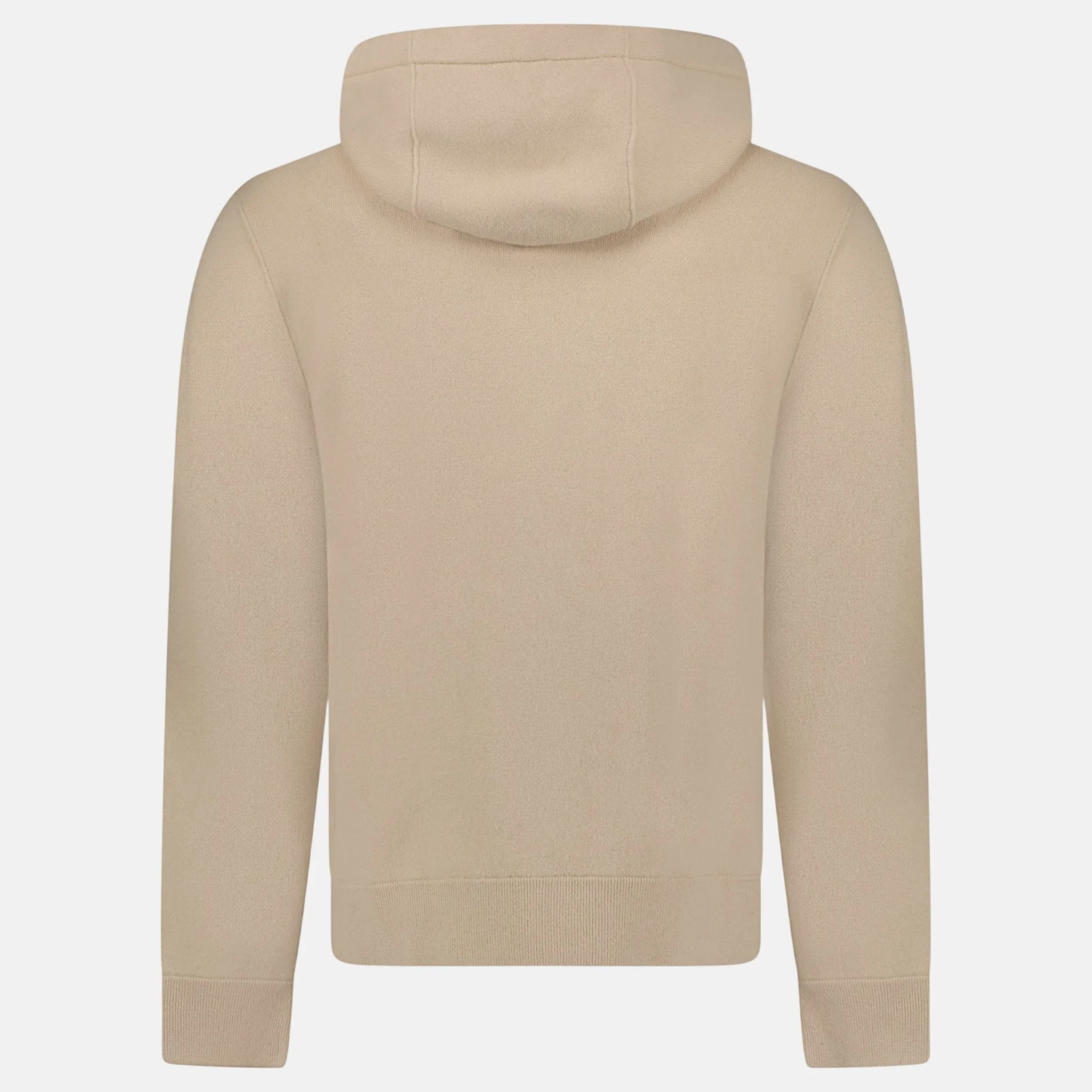 Burberry 'Lindley' Knitted Cashmere Zip Hoodie Soft Fawn Beige - Image 2