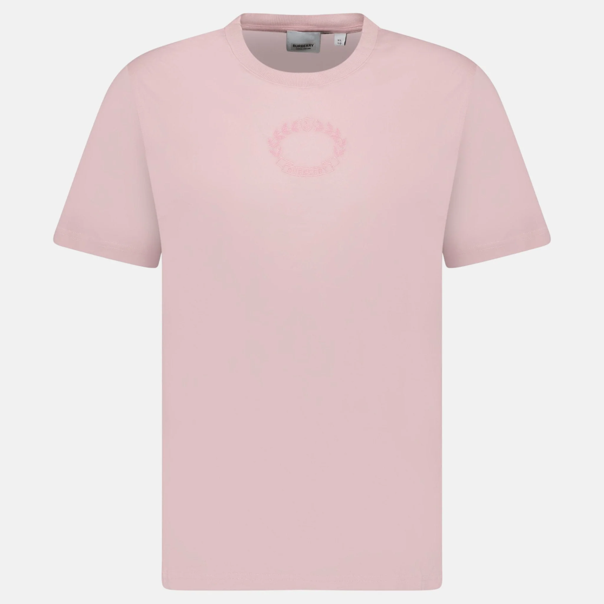 Burberry Womens 'Margot' Embroidery Logo T-Shirt Pink