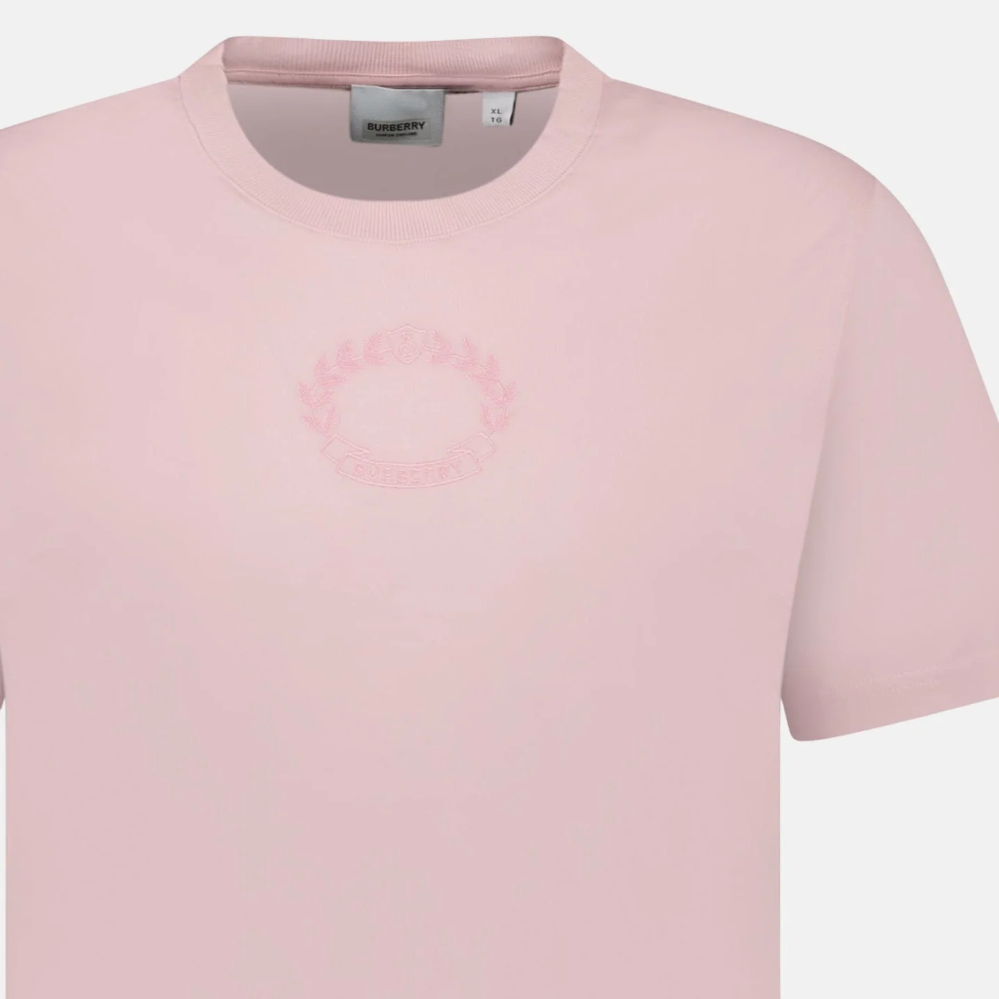 Burberry Womens 'Margot' Embroidery Logo T-Shirt Pink - Image 2