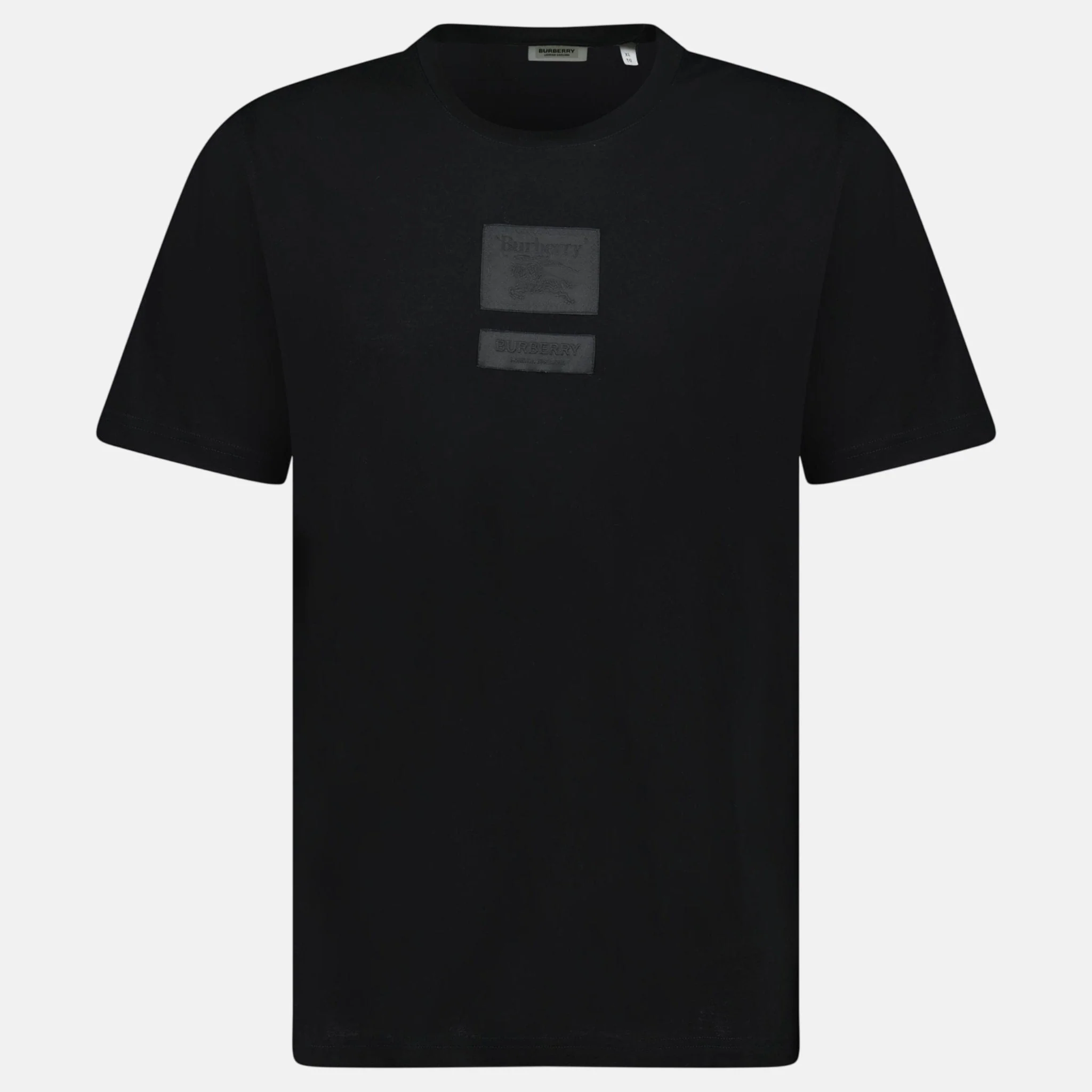 Burberry Womens 'Margot' Embroidery London England Logo T-Shirt Black