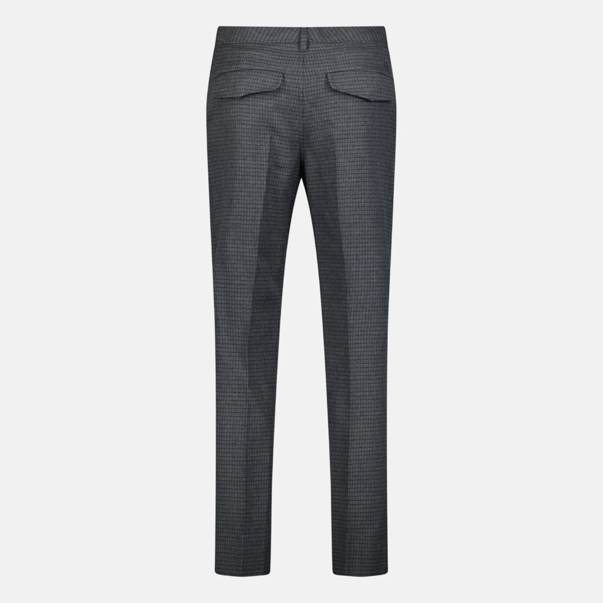 Burberry 'Shilton' Wool Pattern Trousers Charcoal - Image 2