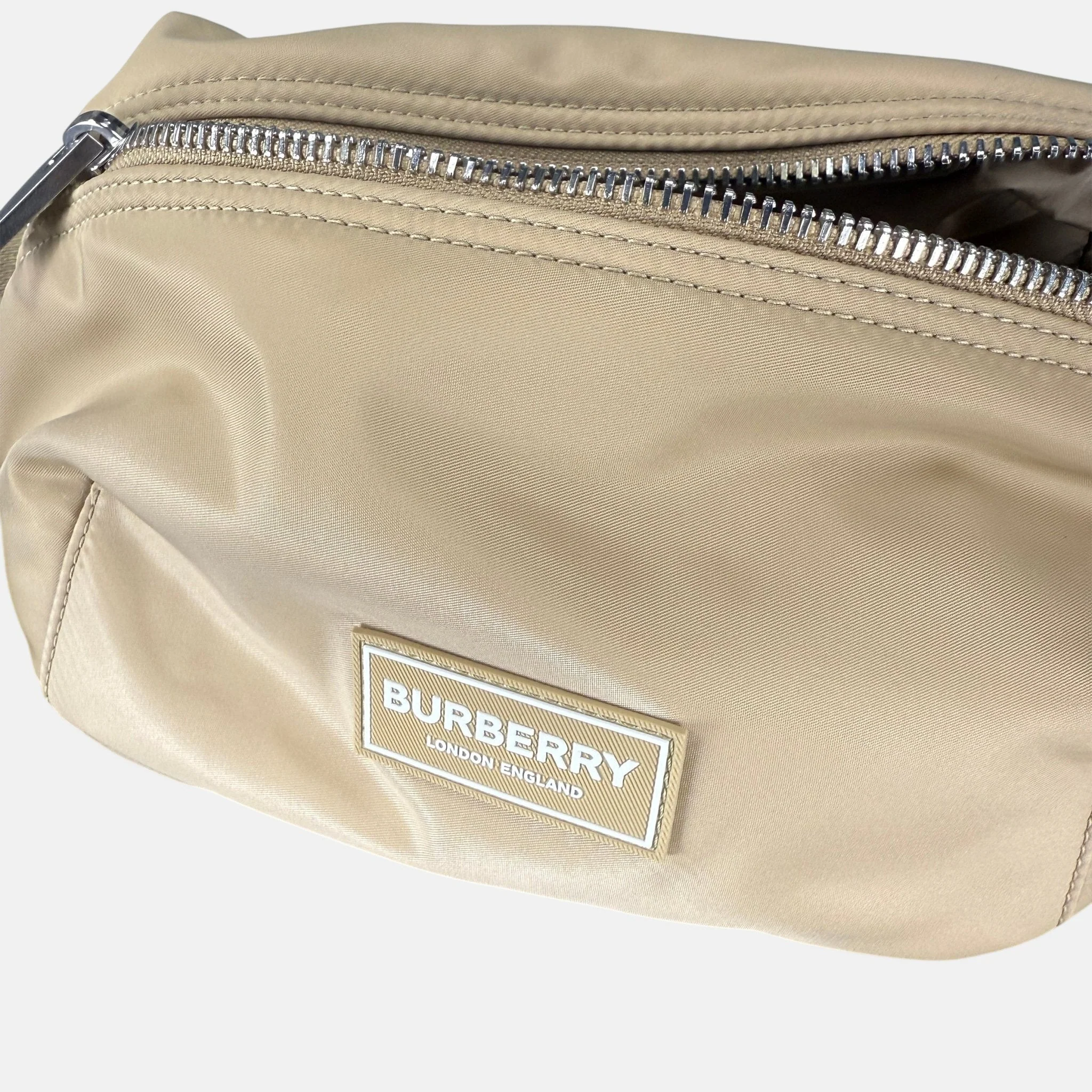 Burberry 'Talbot' Cross Body Messenger Bag Gold Honey - Image 4