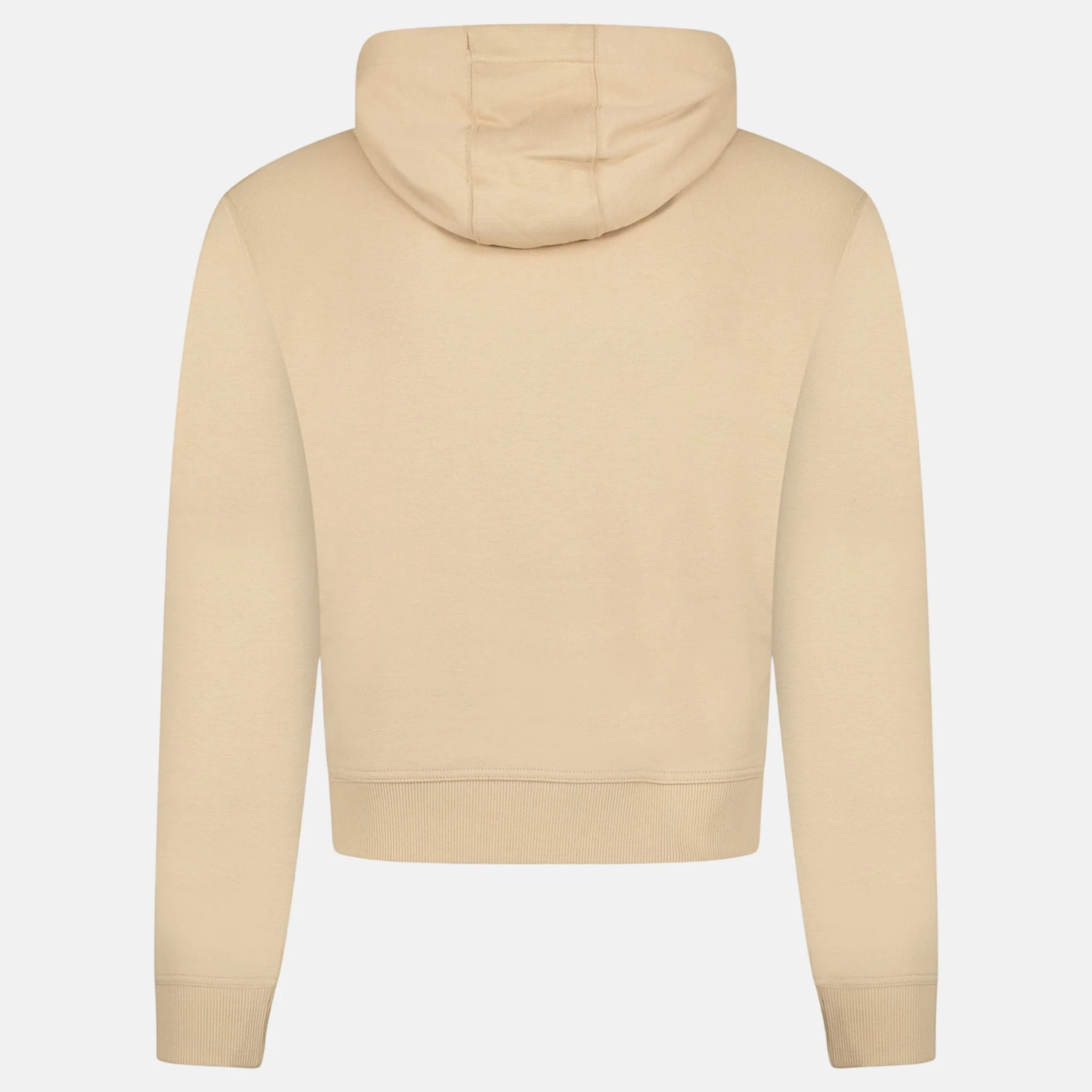 Burberry 'Talley' Embroidery Logo Check Hooded Sweatshirt Beige - Image 2