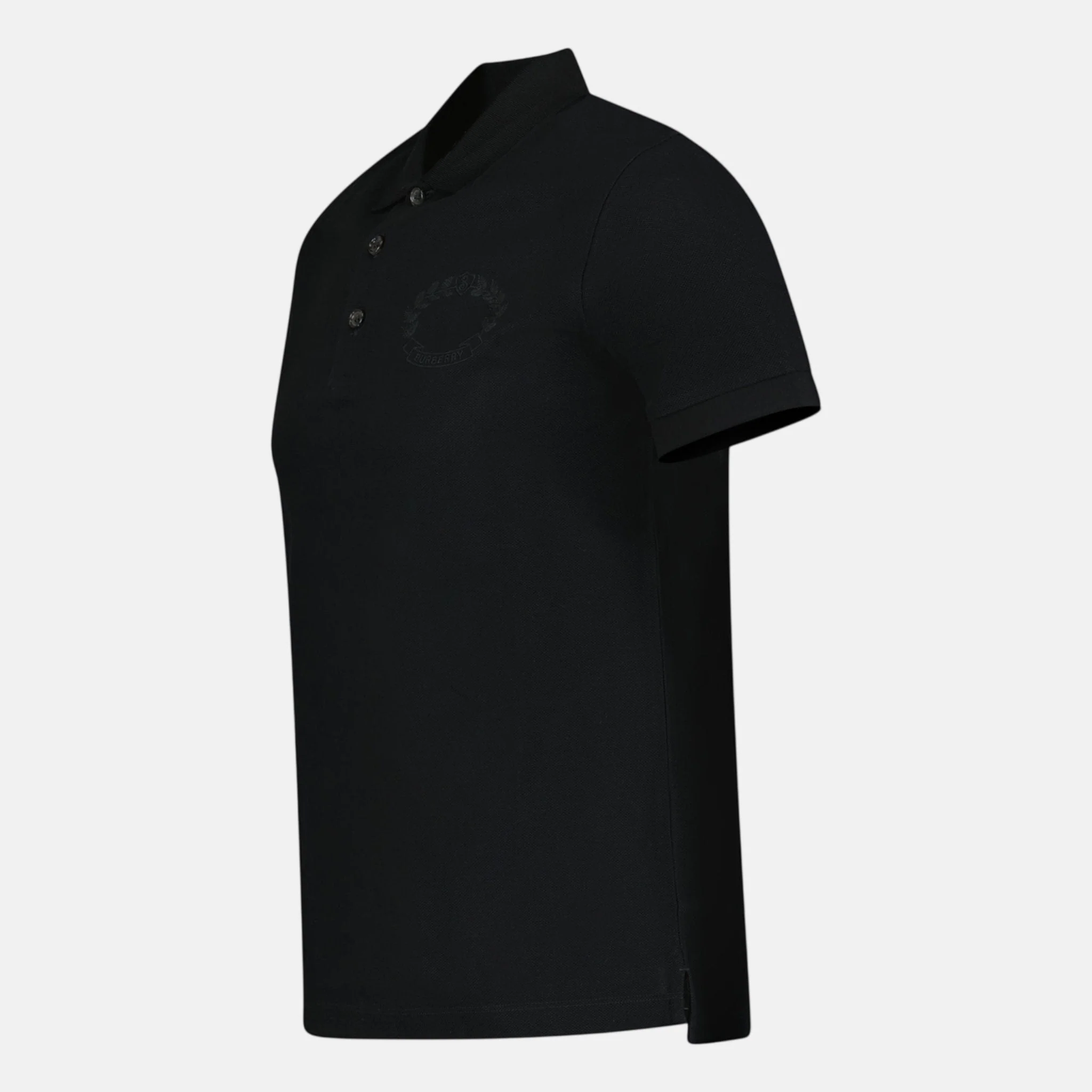 Burberry 'Walworth' Crest Polo Shirt Black - Image 2