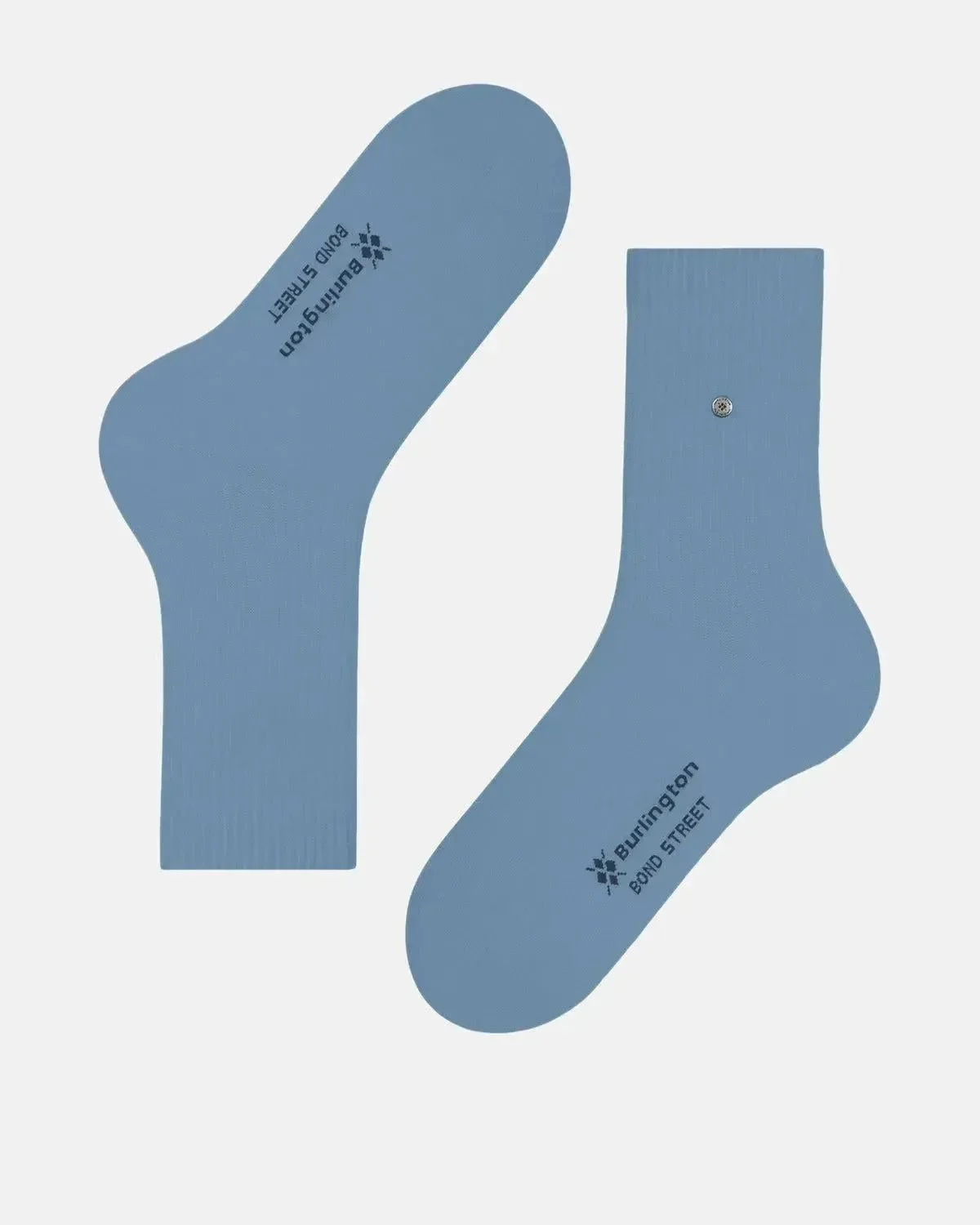 BURLINGTON MENS BOND STREET SOCKS SKY BLUE - Image 5