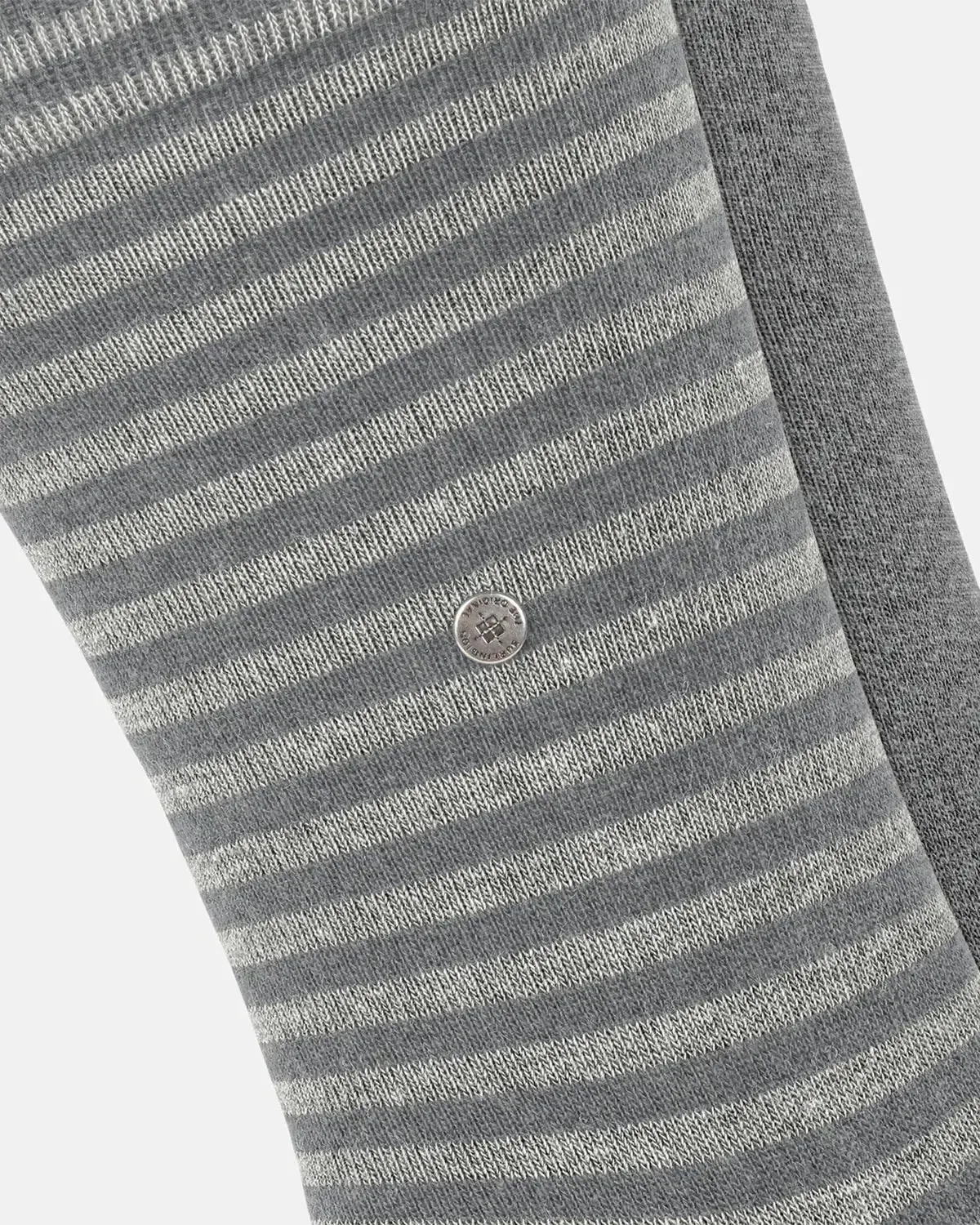 BURLINGTON MENS EVERYDAY STRIPE 2-PACK SOCKS LIGHT GREY MELANGE - Image 3